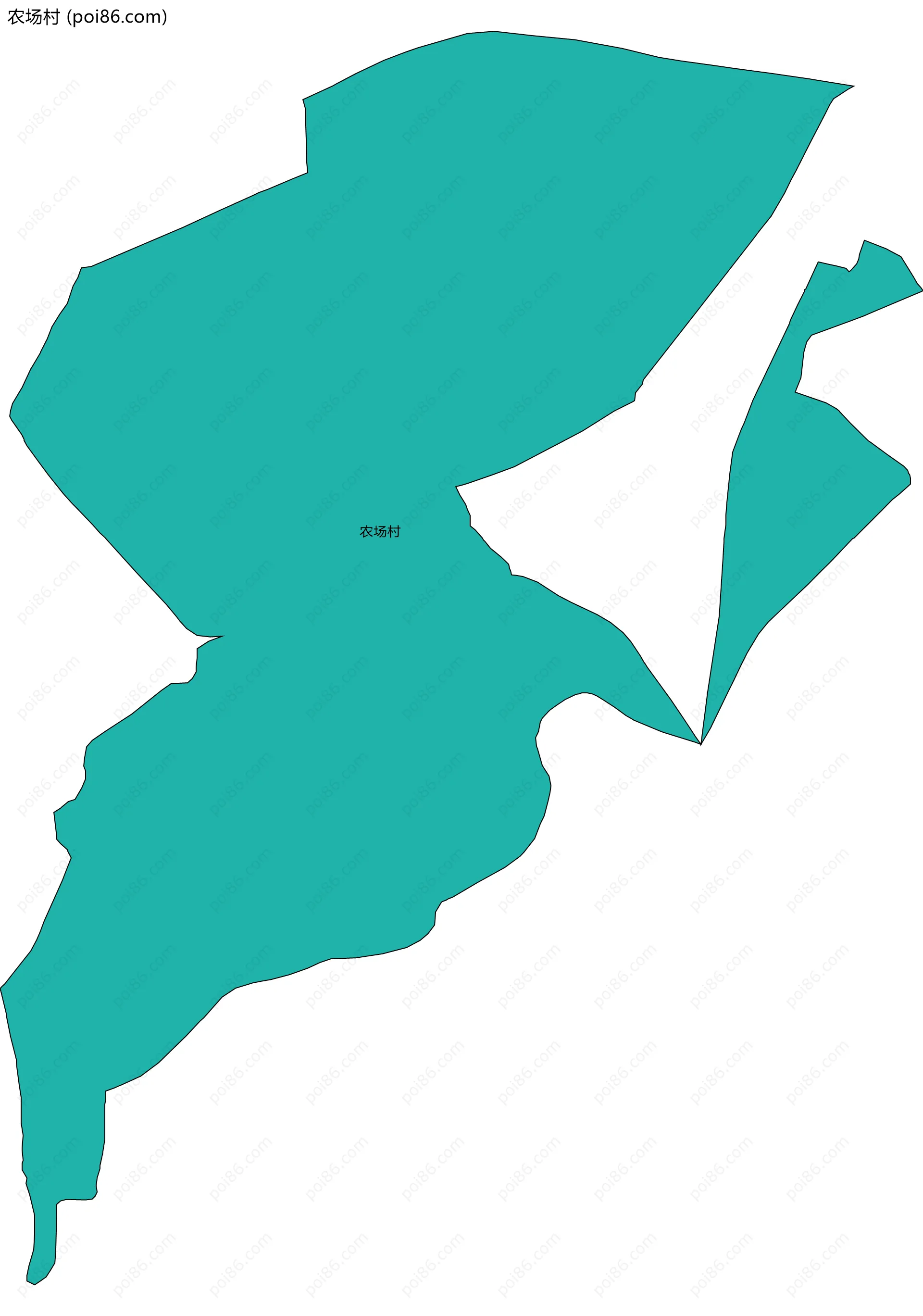 农场村边界地图