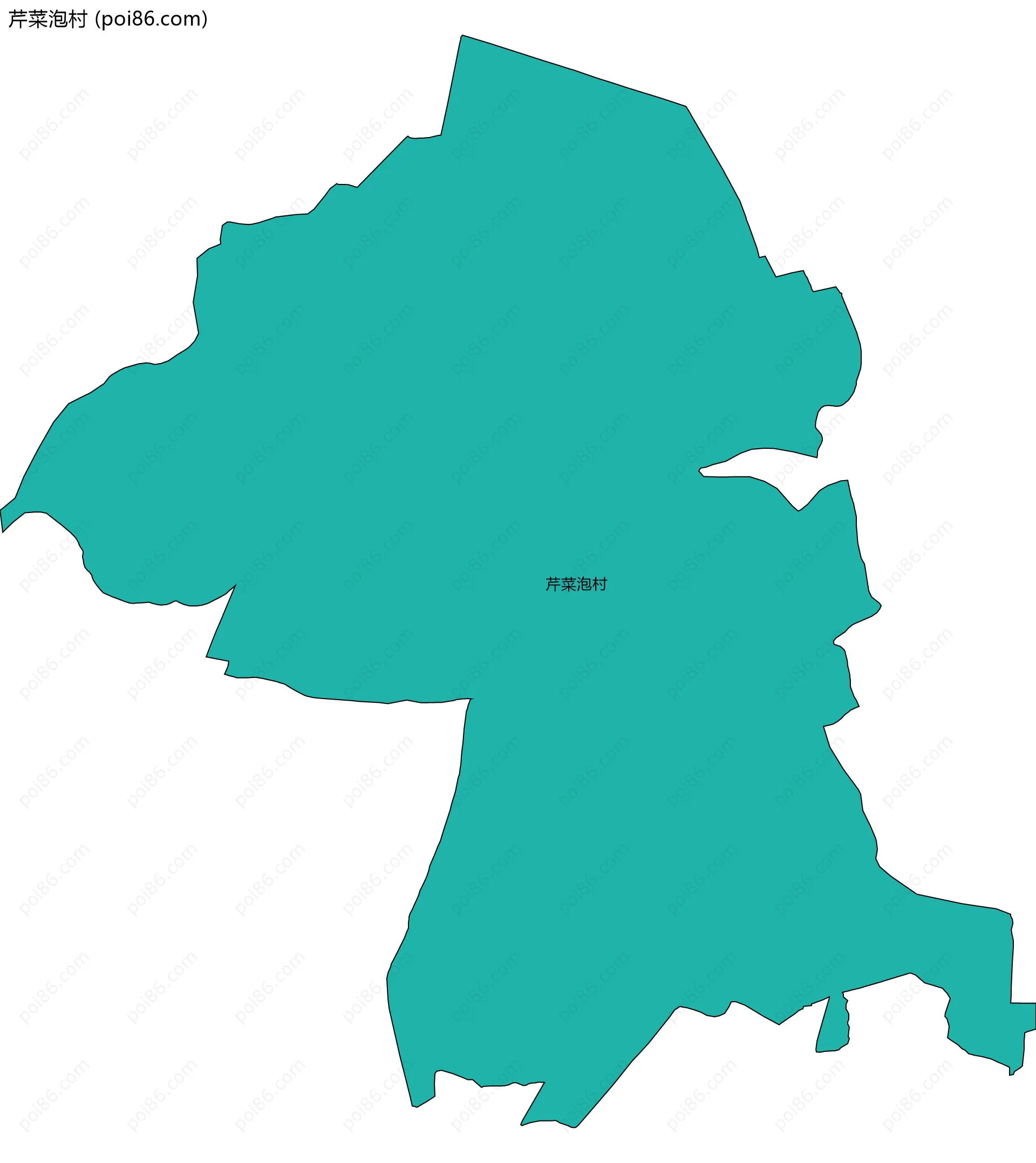 芹菜泡村边界地图