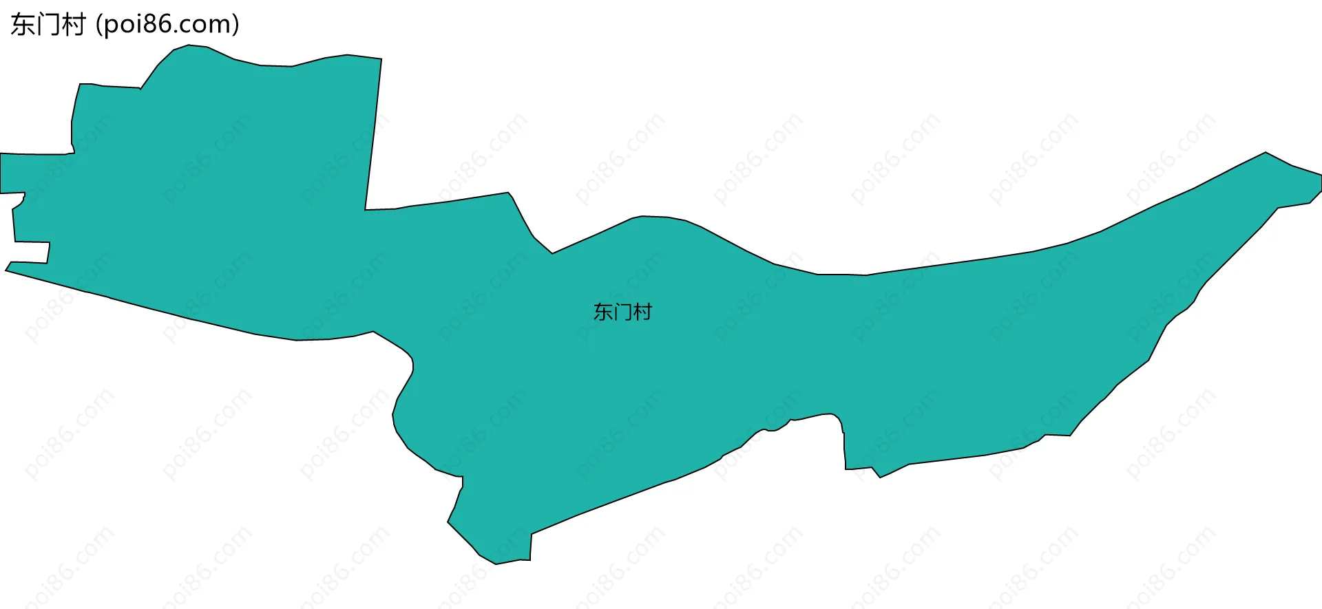 东门村边界地图