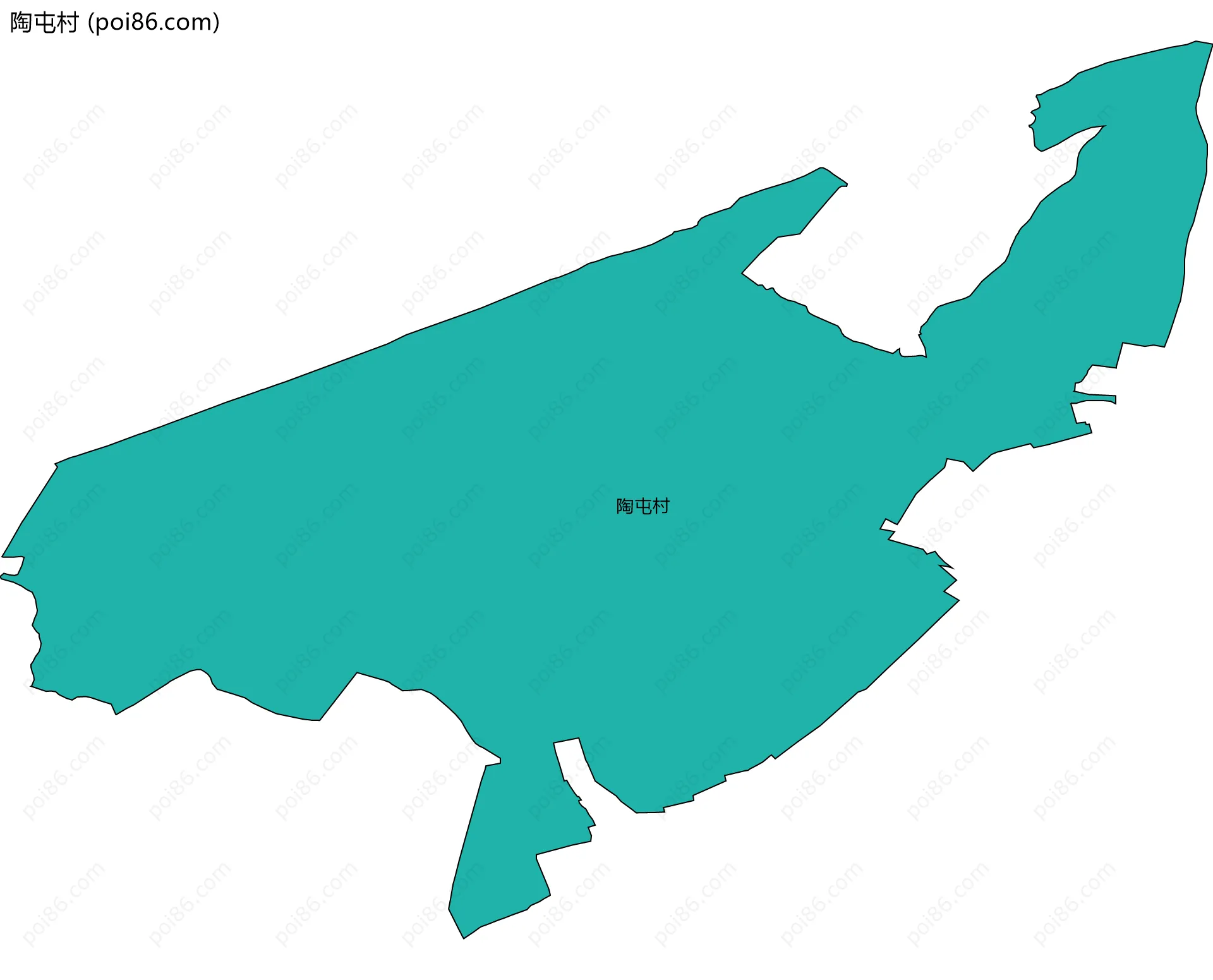 陶屯村边界地图