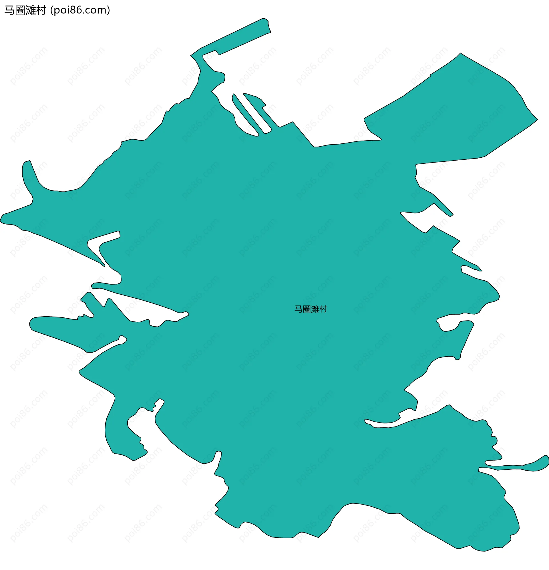 马圈滩村边界地图