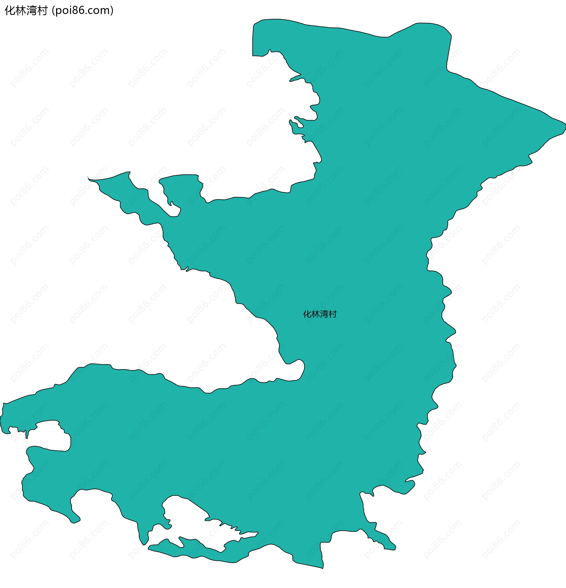 化林湾村边界地图