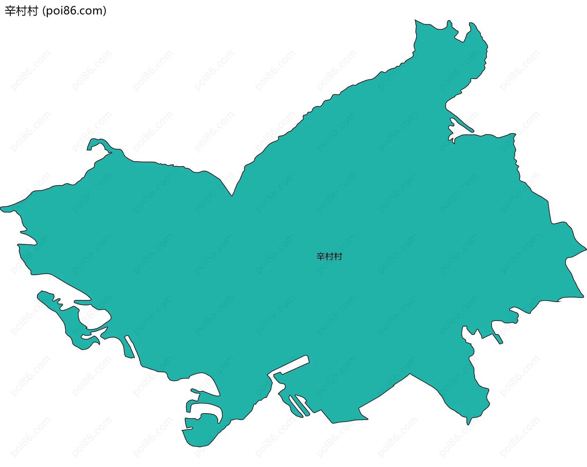 辛村村边界地图