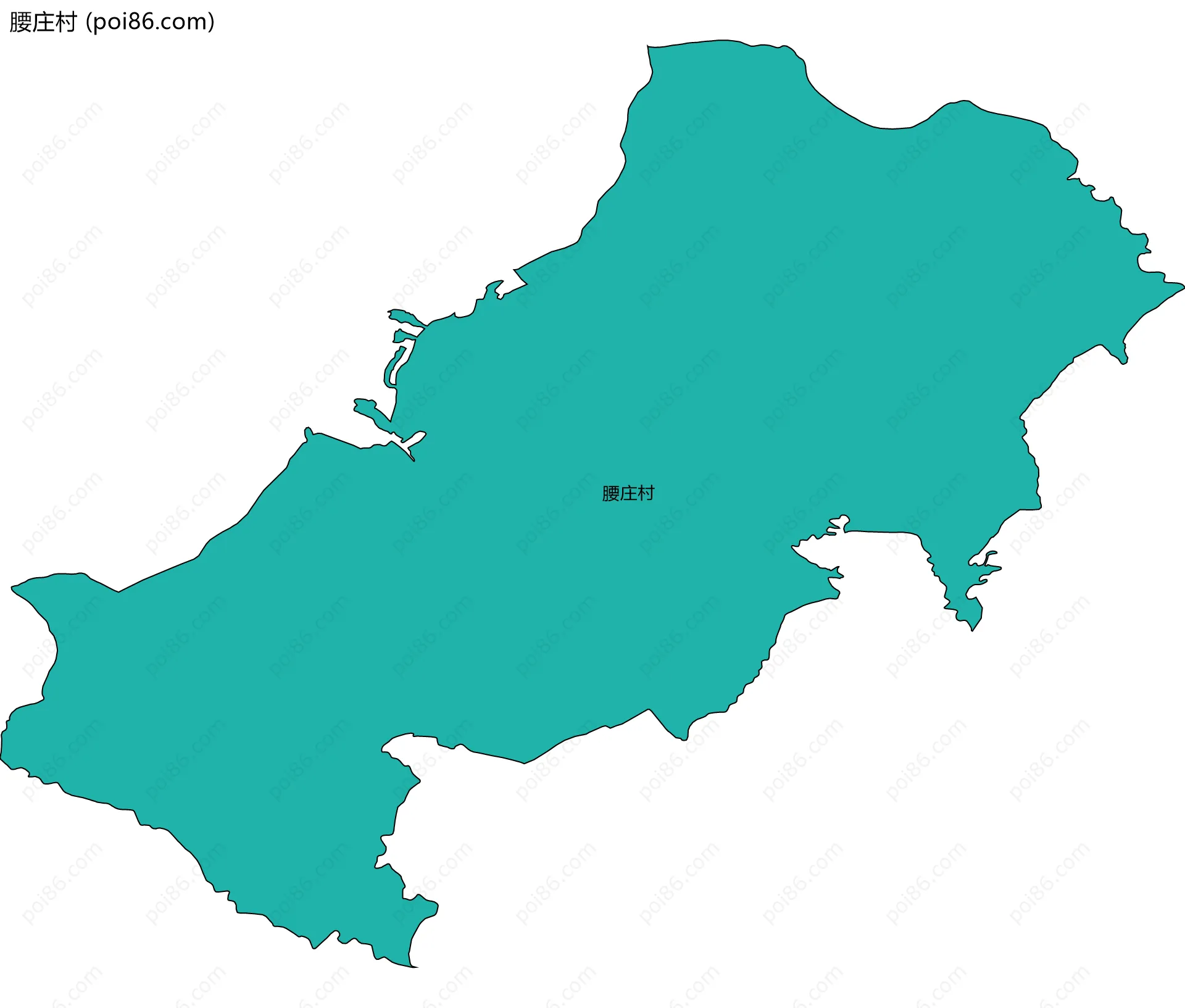 腰庄村边界地图