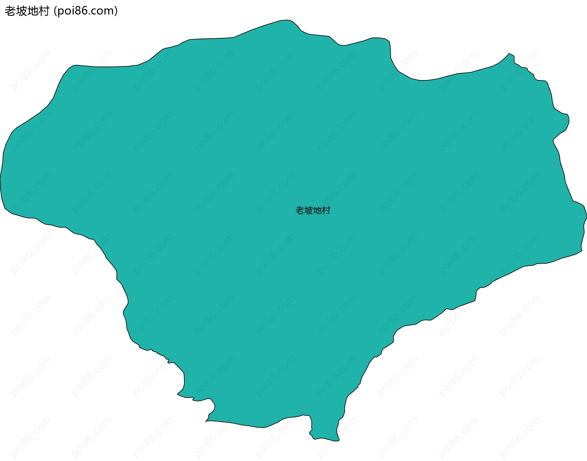 老坡地村边界地图