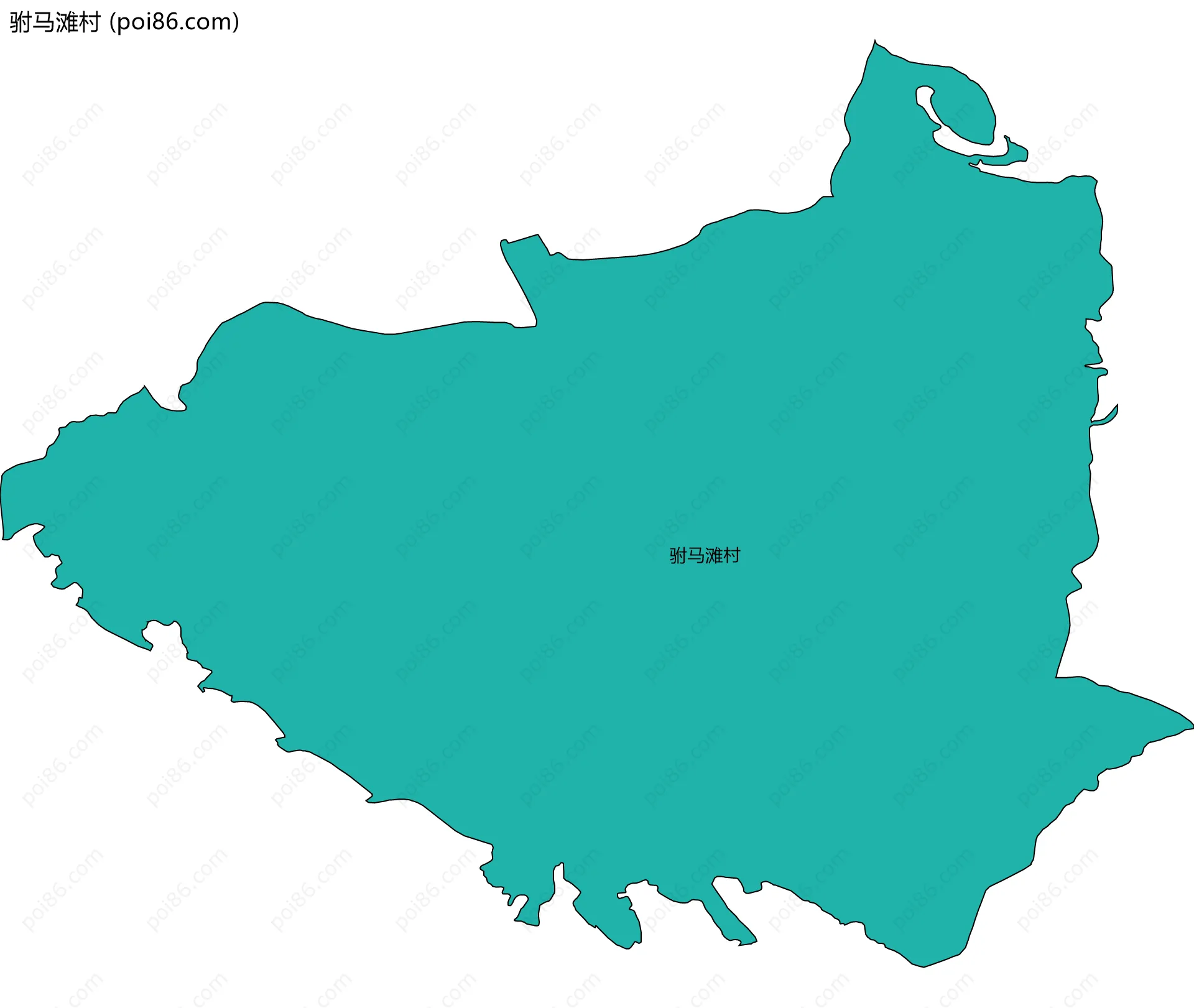 驸马滩村边界地图