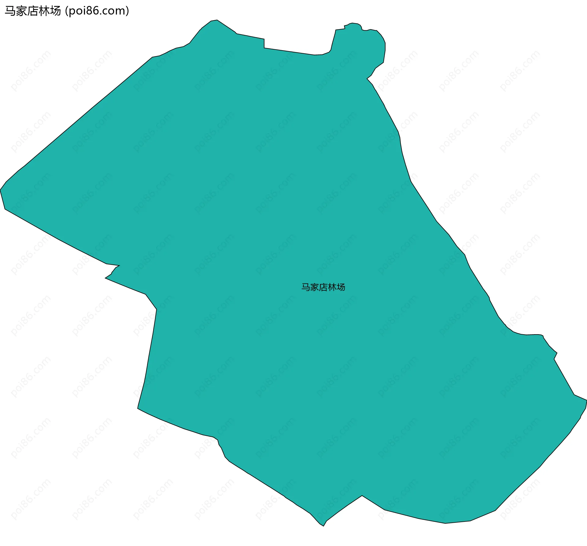 马家店林场边界地图