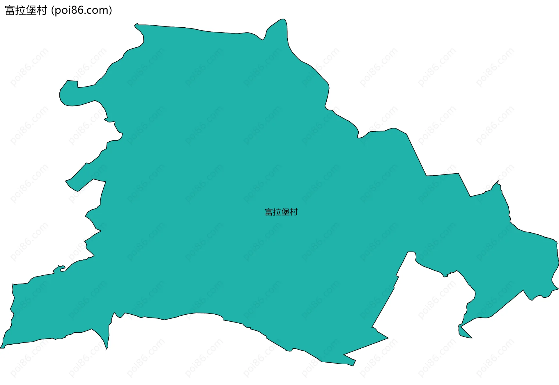 富拉堡村边界地图