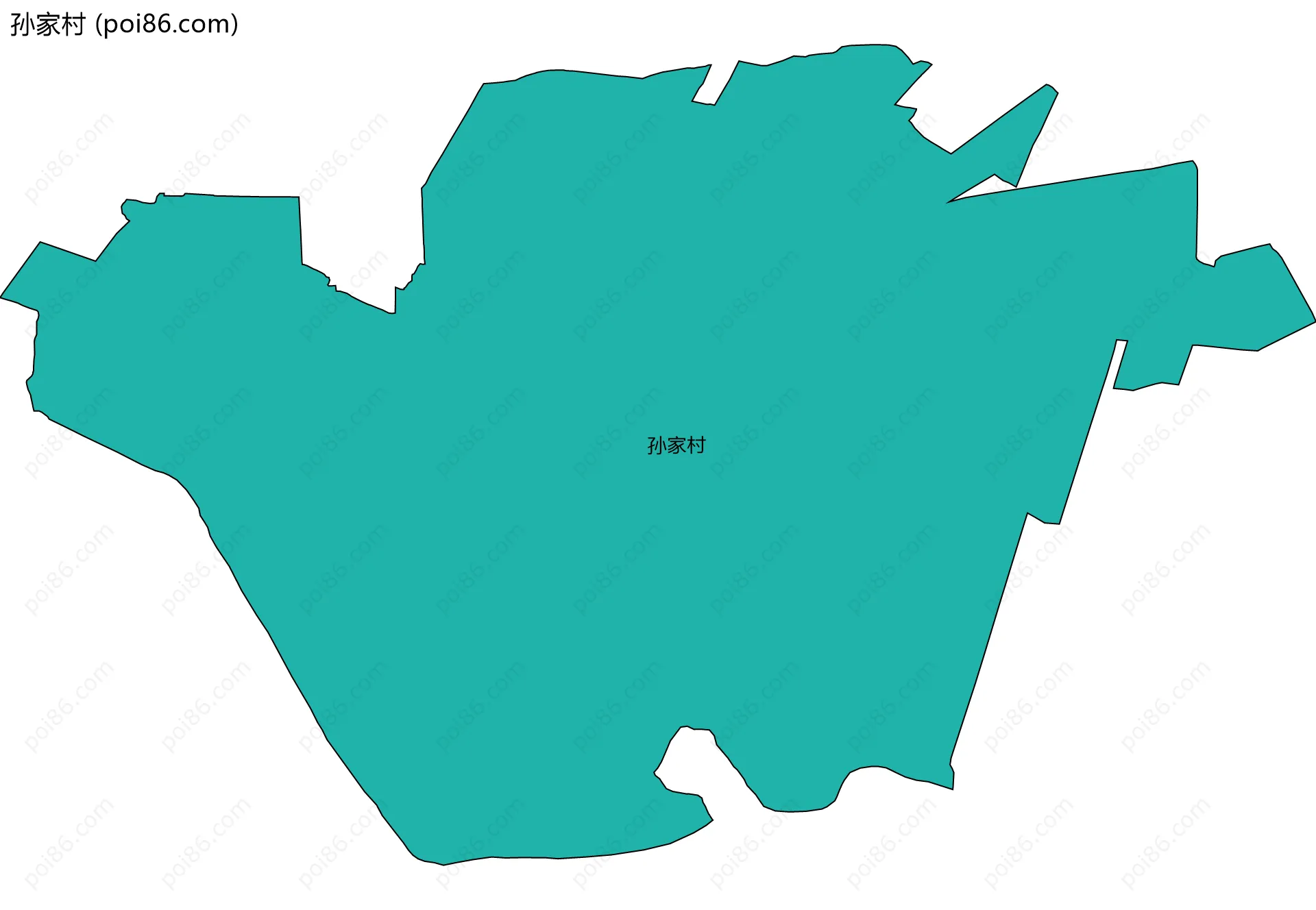 孙家村边界地图