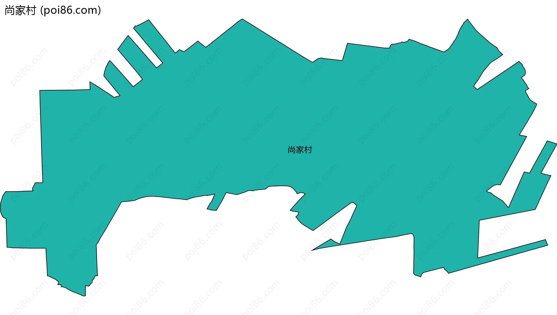 尚家村边界地图