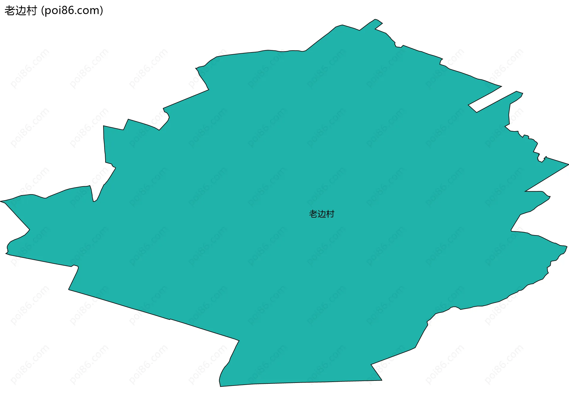 老边村边界地图