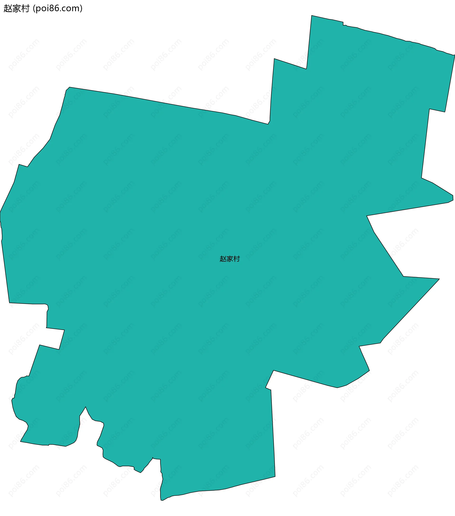 赵家村边界地图