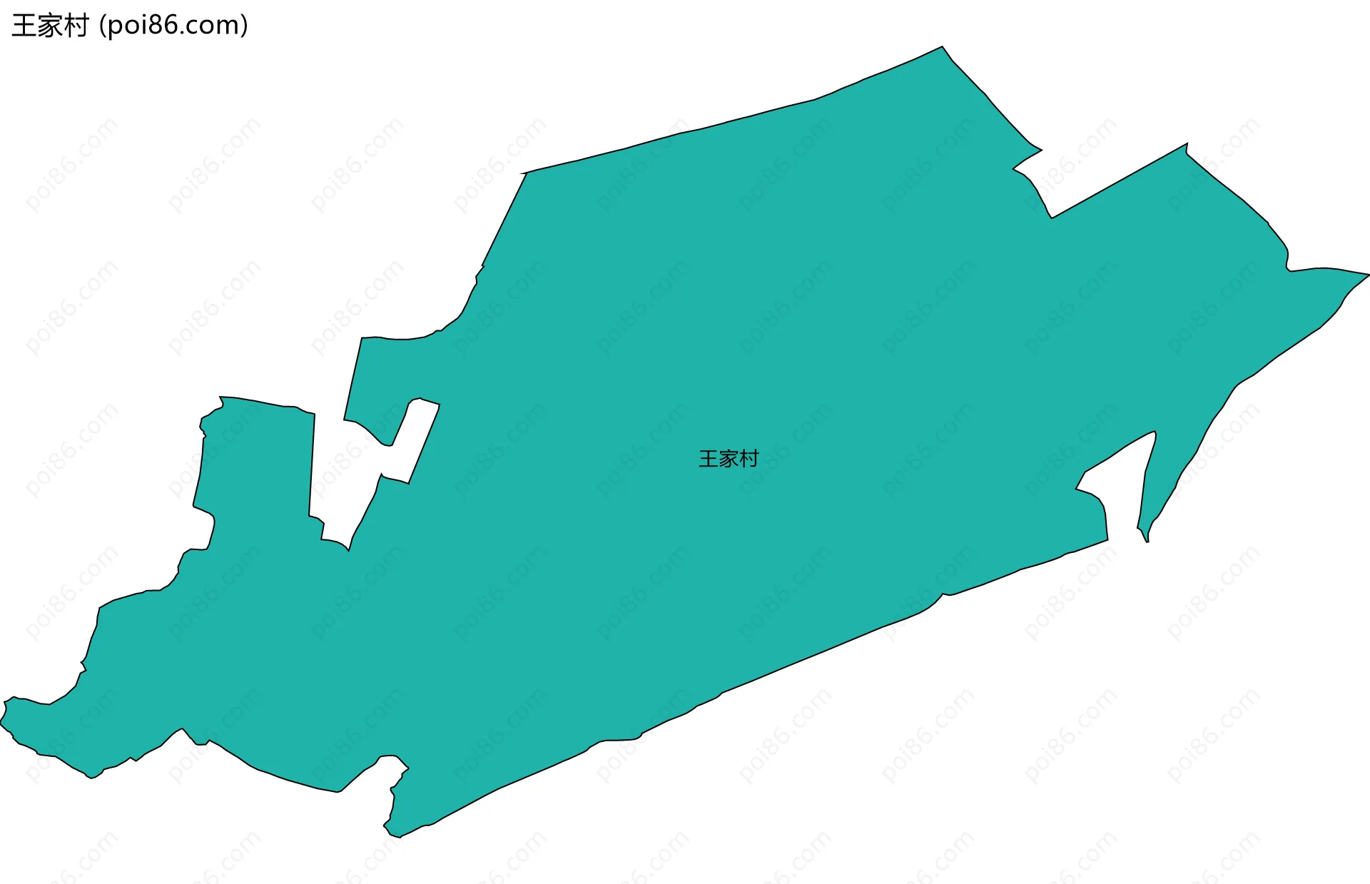 王家村边界地图