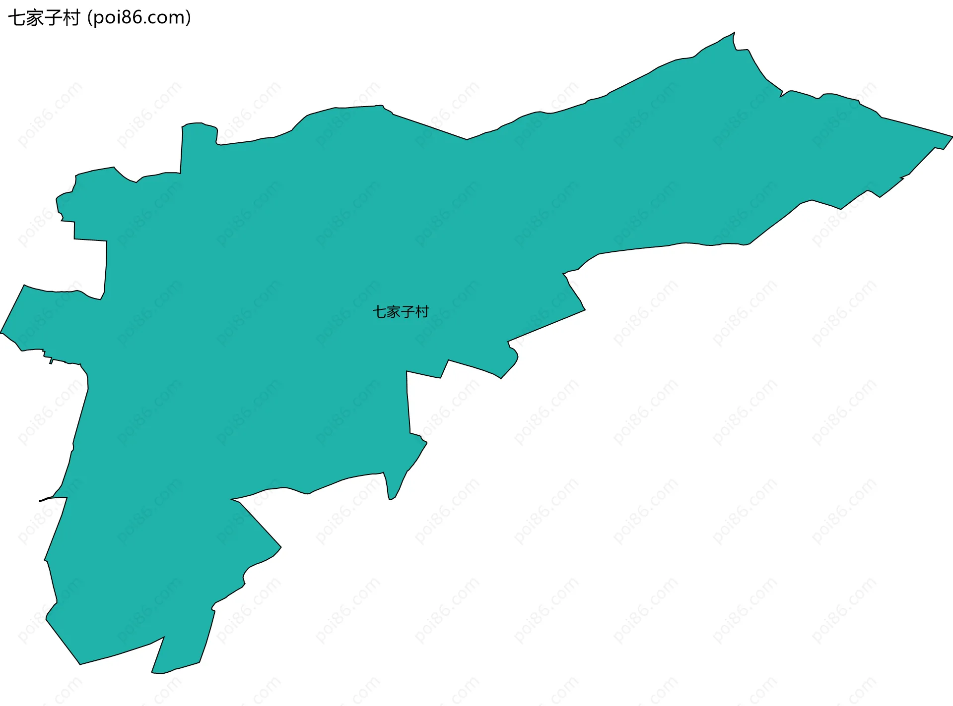 七家子村边界地图