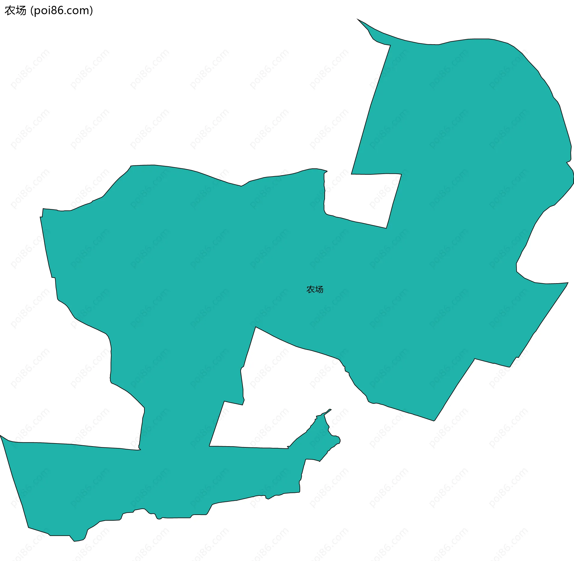 农场边界地图