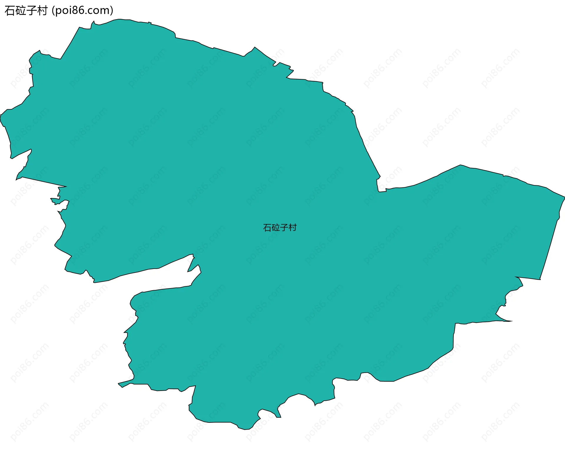 石砬子村边界地图
