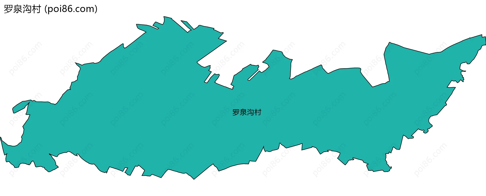 罗泉沟村边界地图