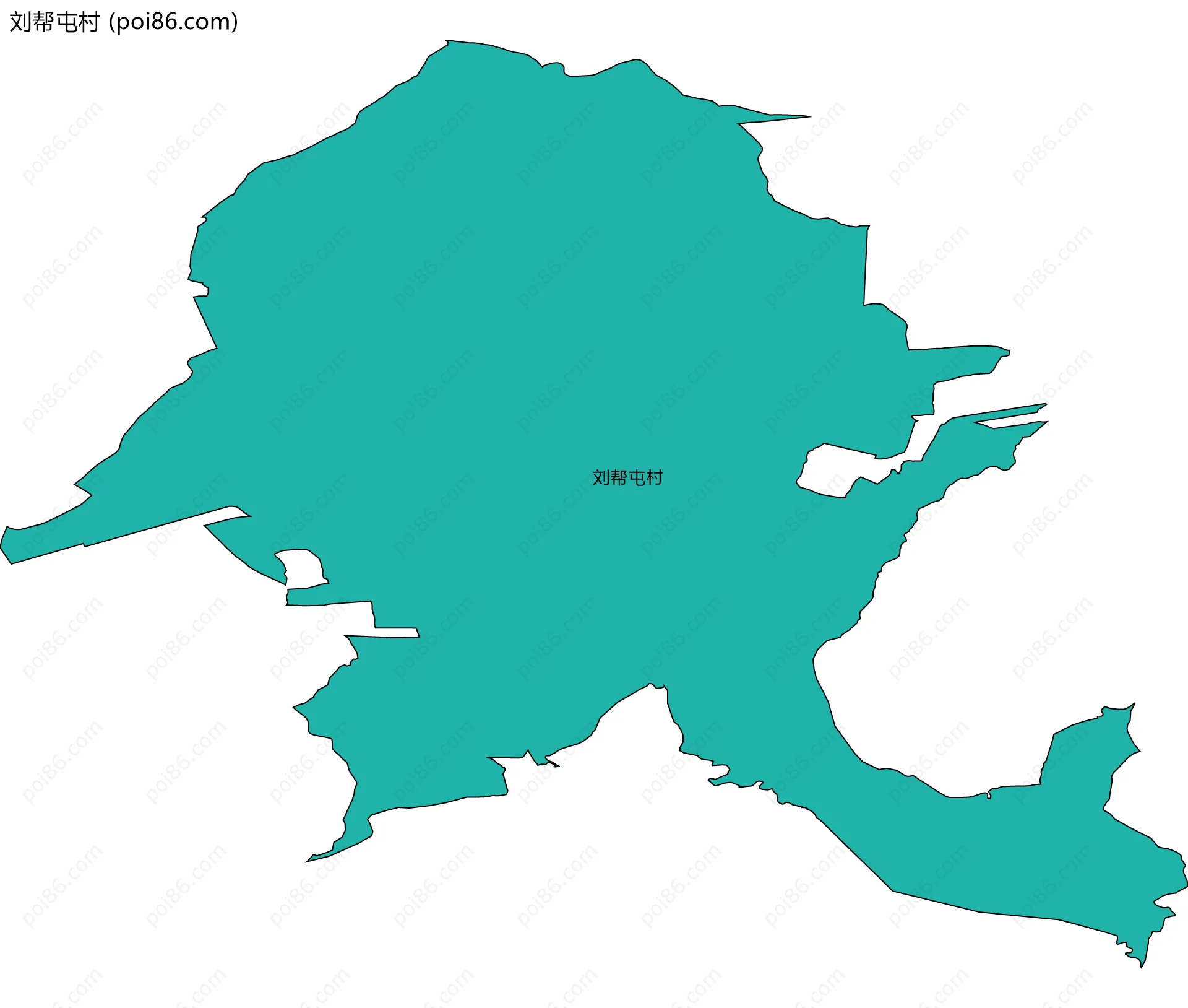 刘帮屯村边界地图