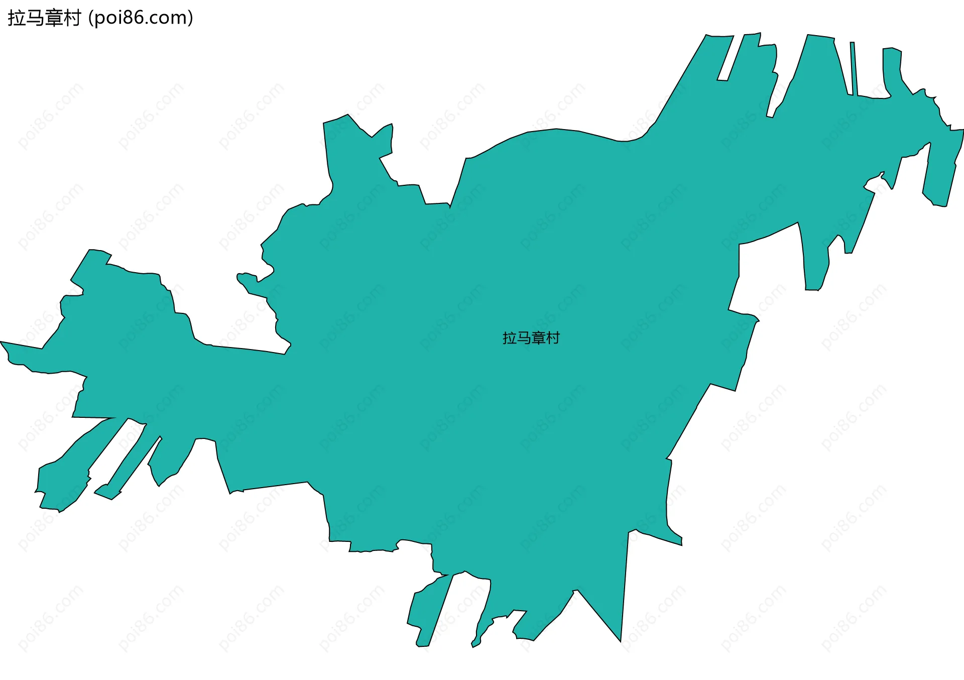 拉马章村边界地图