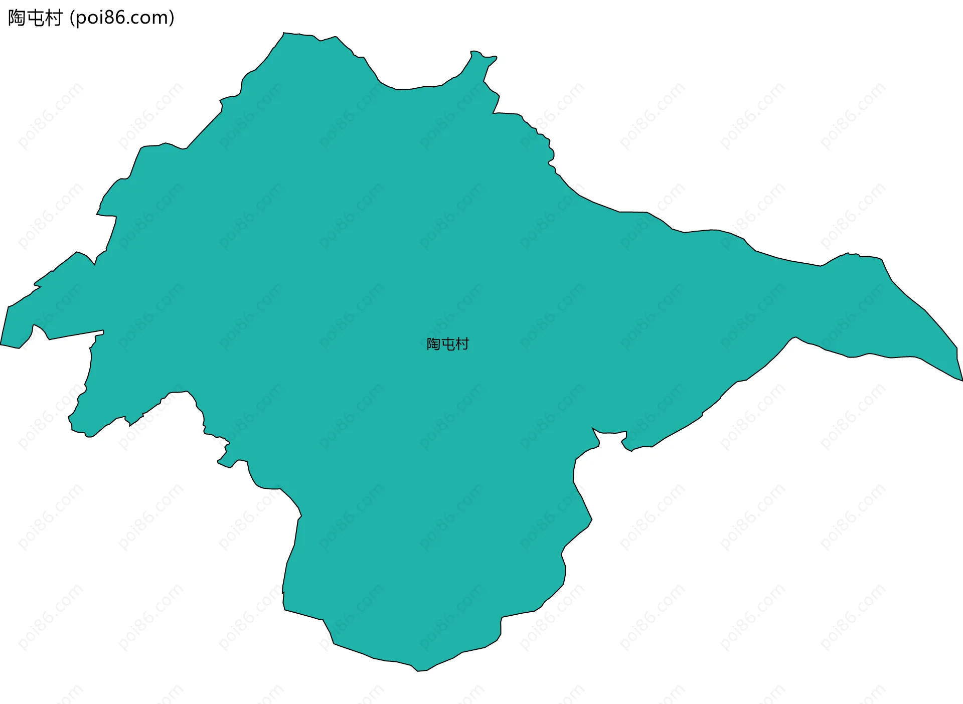 陶屯村边界地图