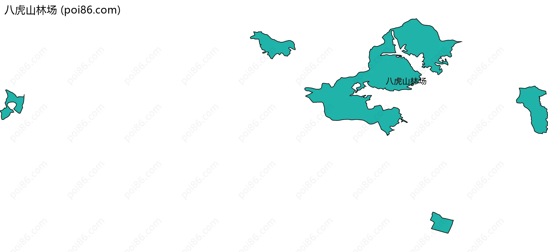 八虎山林场边界地图