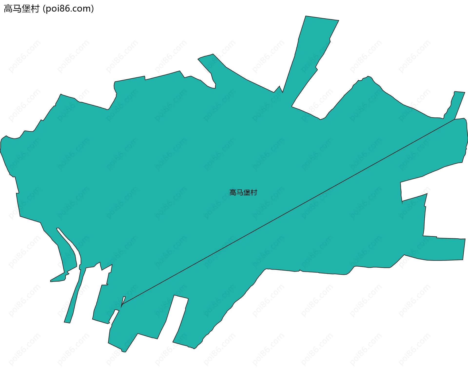 高马堡村边界地图