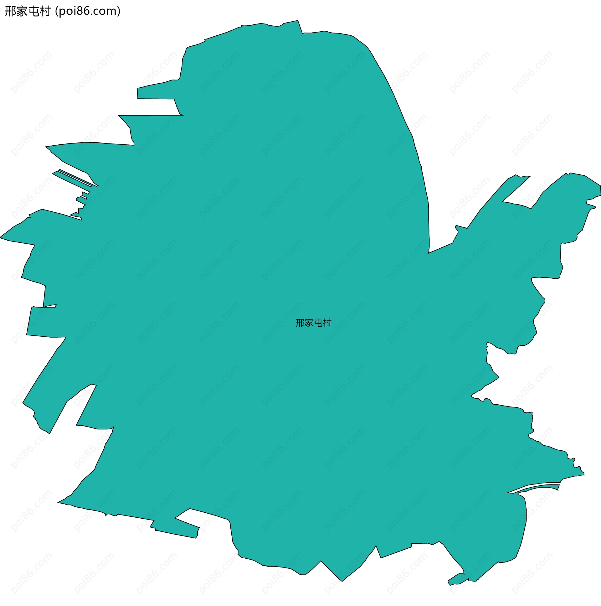 邢家屯村边界地图