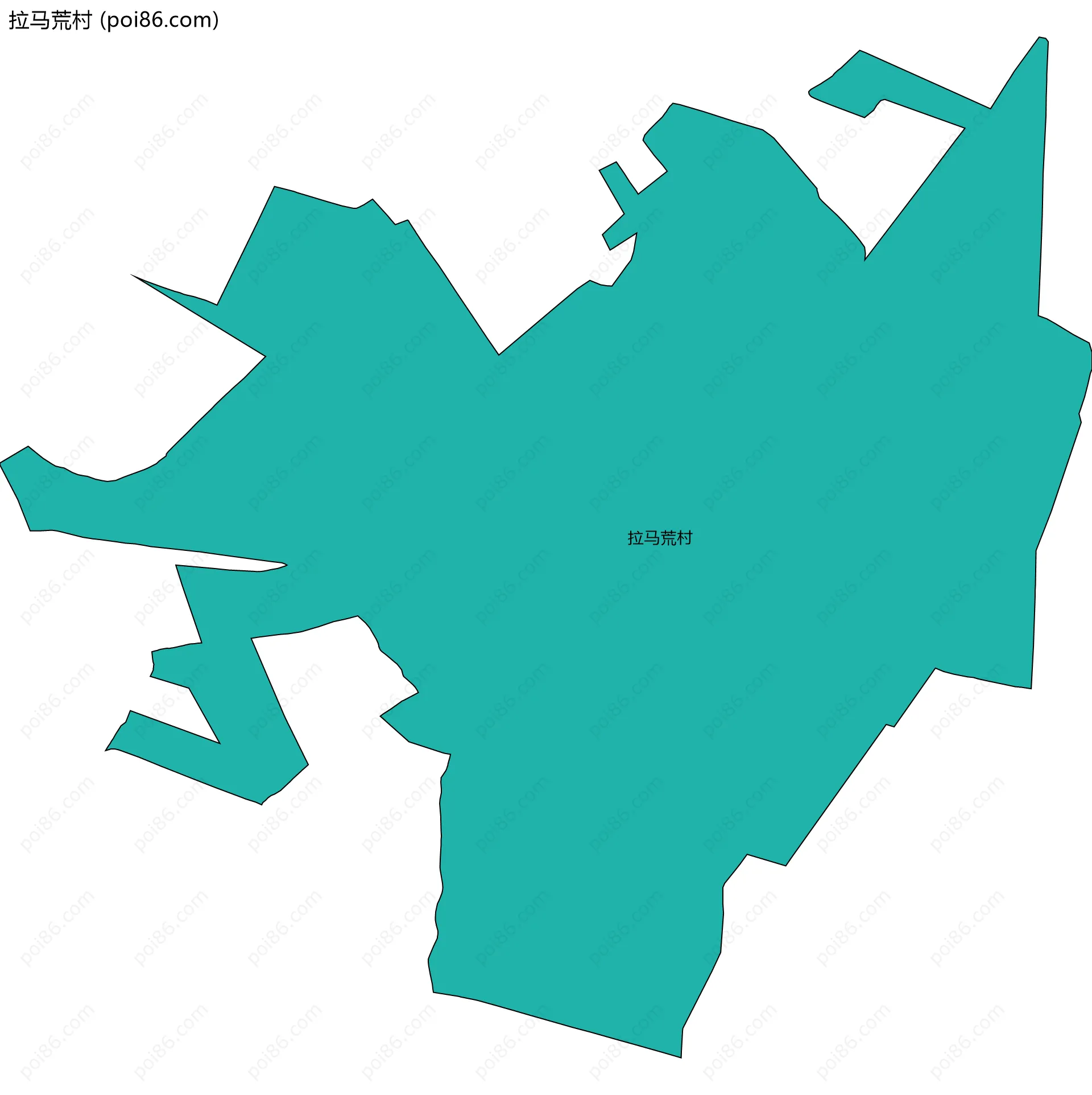 拉马荒村边界地图