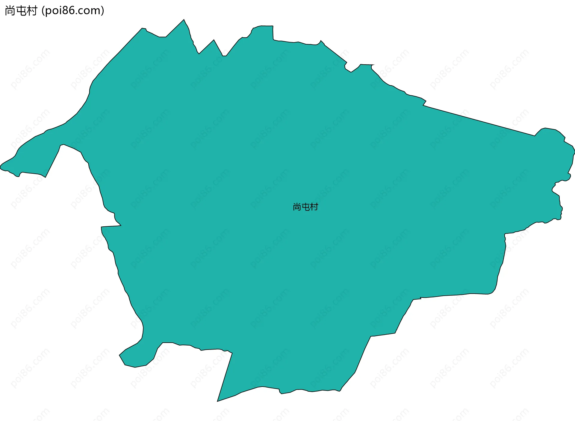 尚屯村边界地图