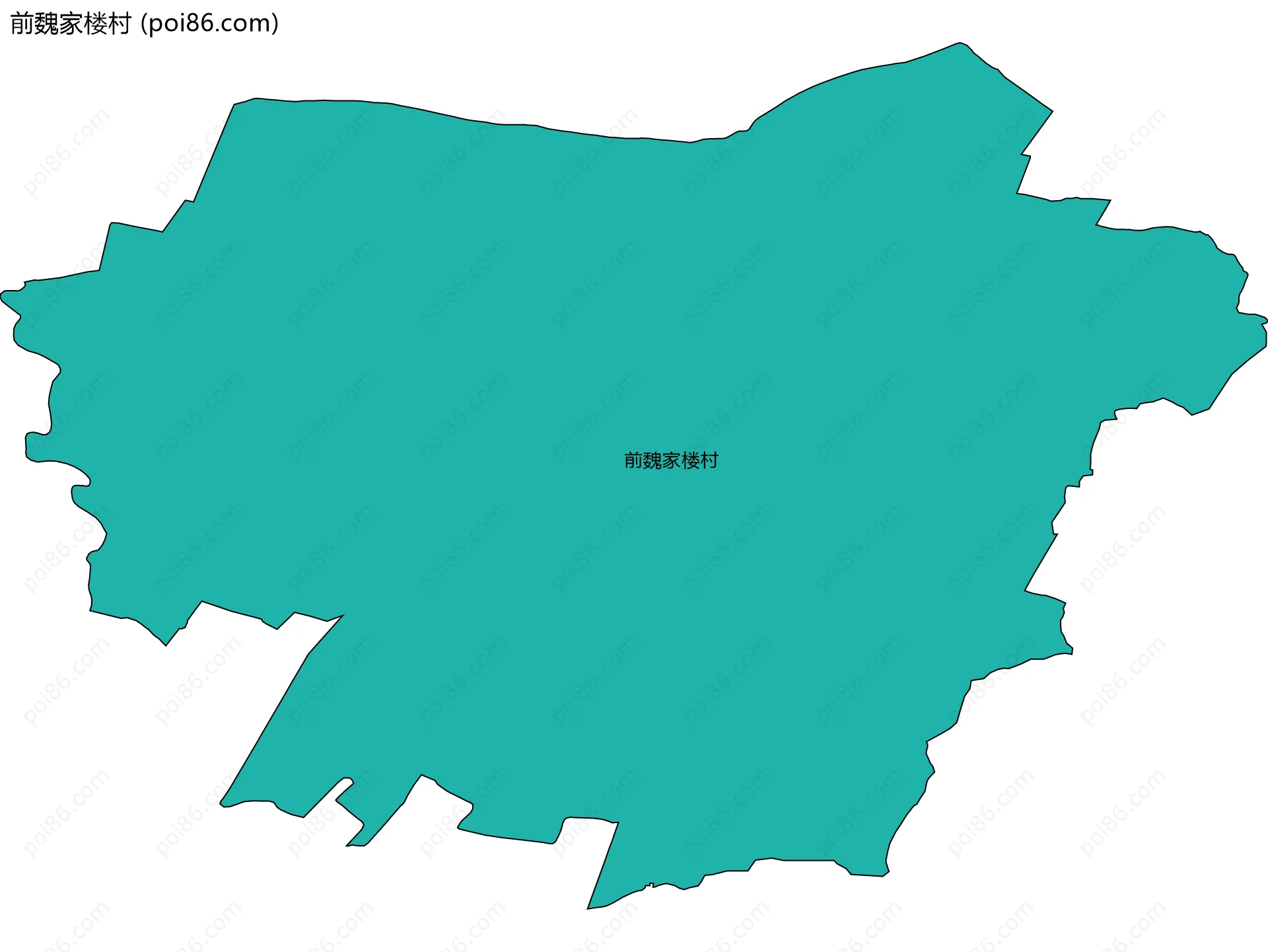 前魏家楼村边界地图
