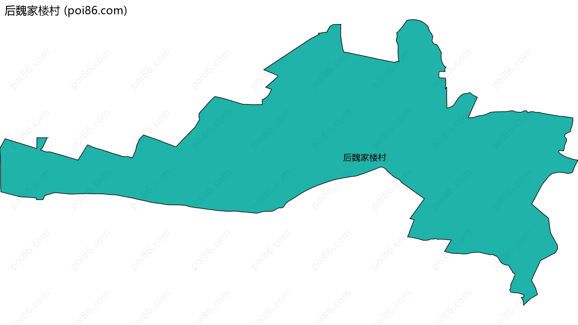 后魏家楼村边界地图