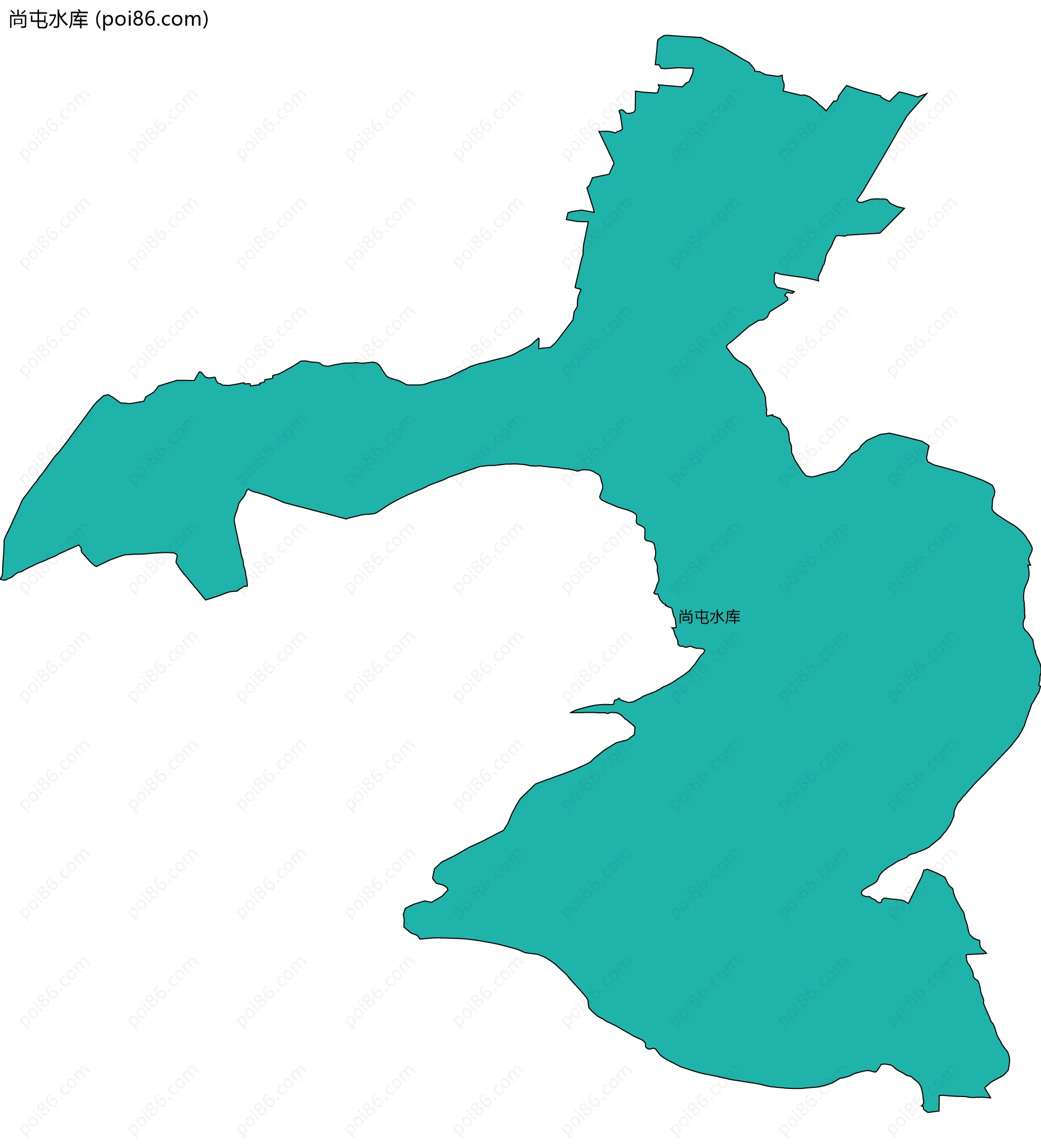 尚屯水库边界地图
