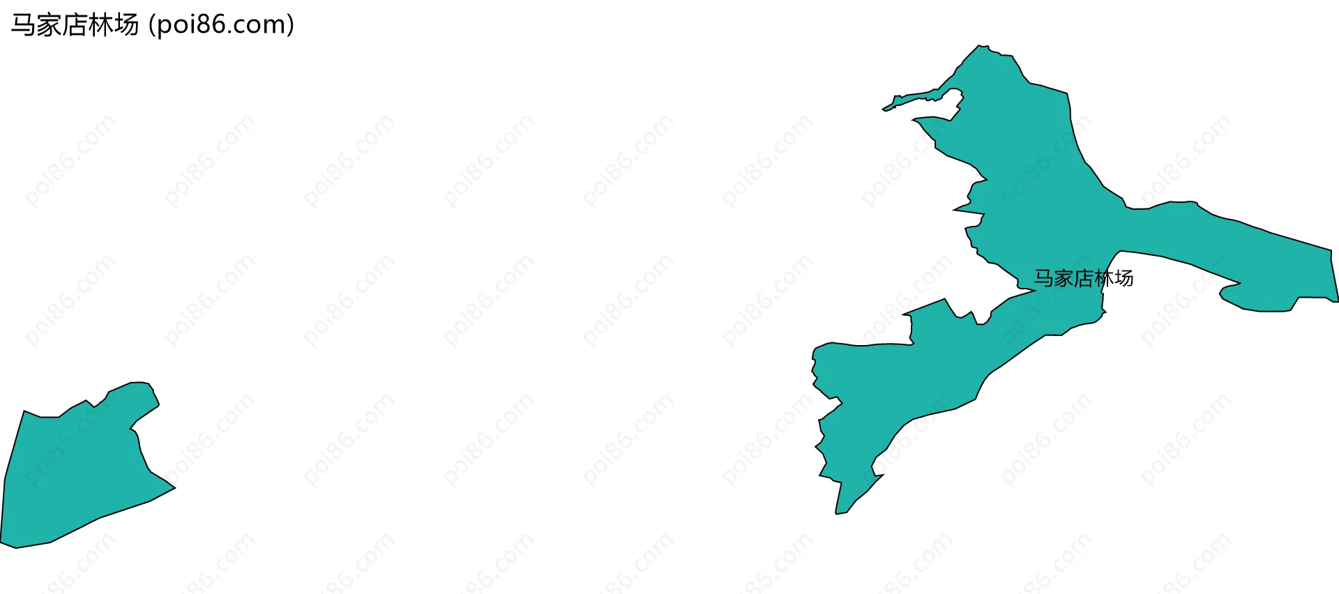 马家店林场边界地图