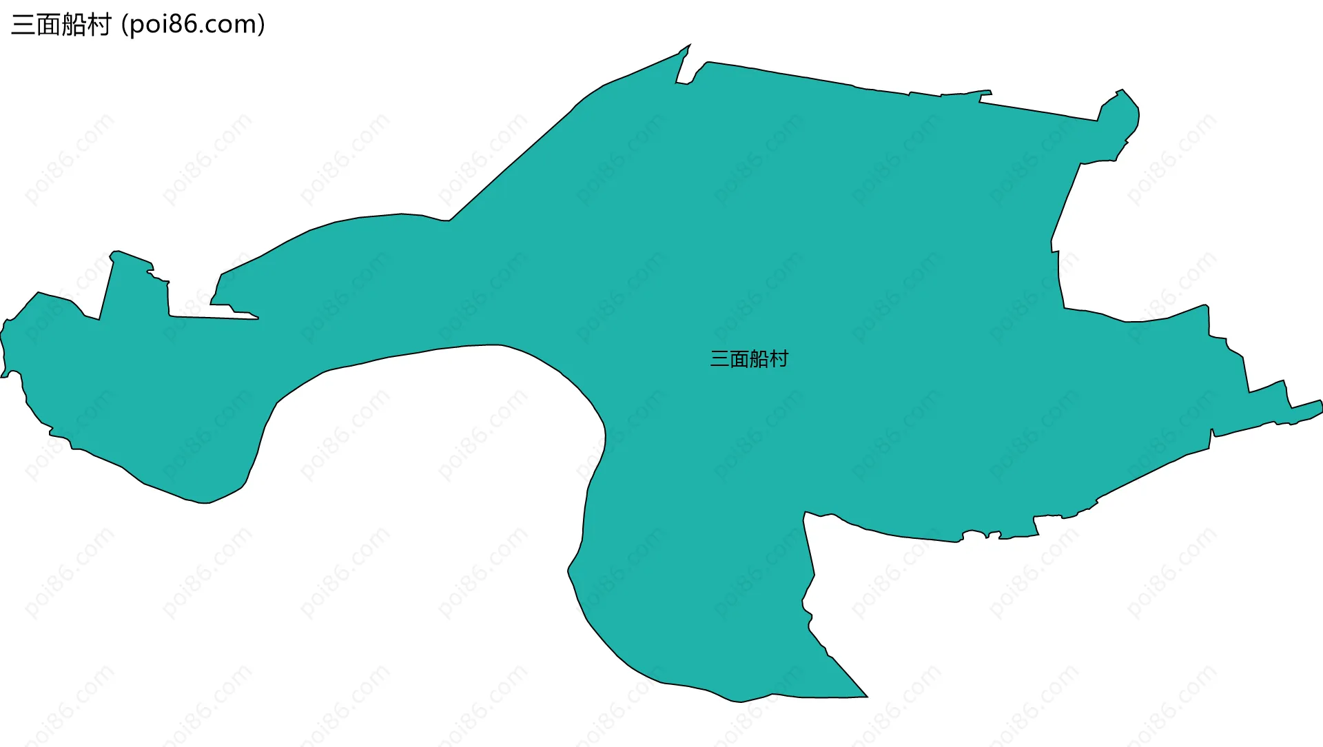 三面船村边界地图