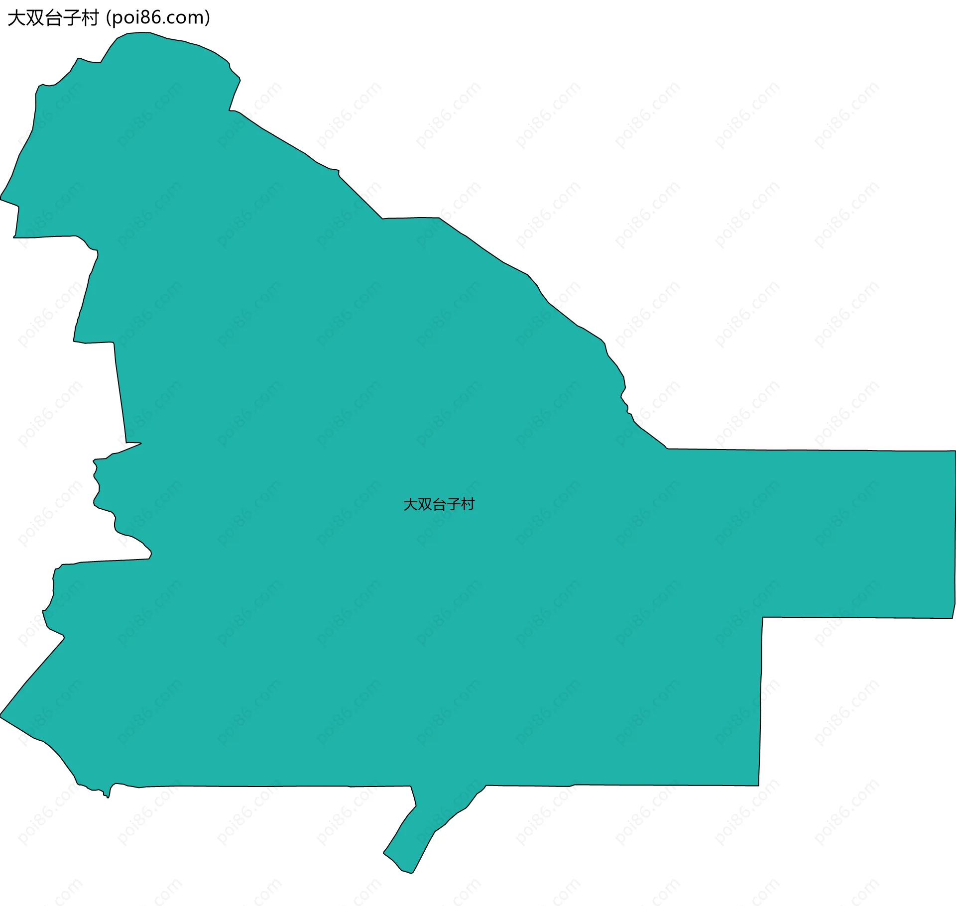 大双台子村边界地图