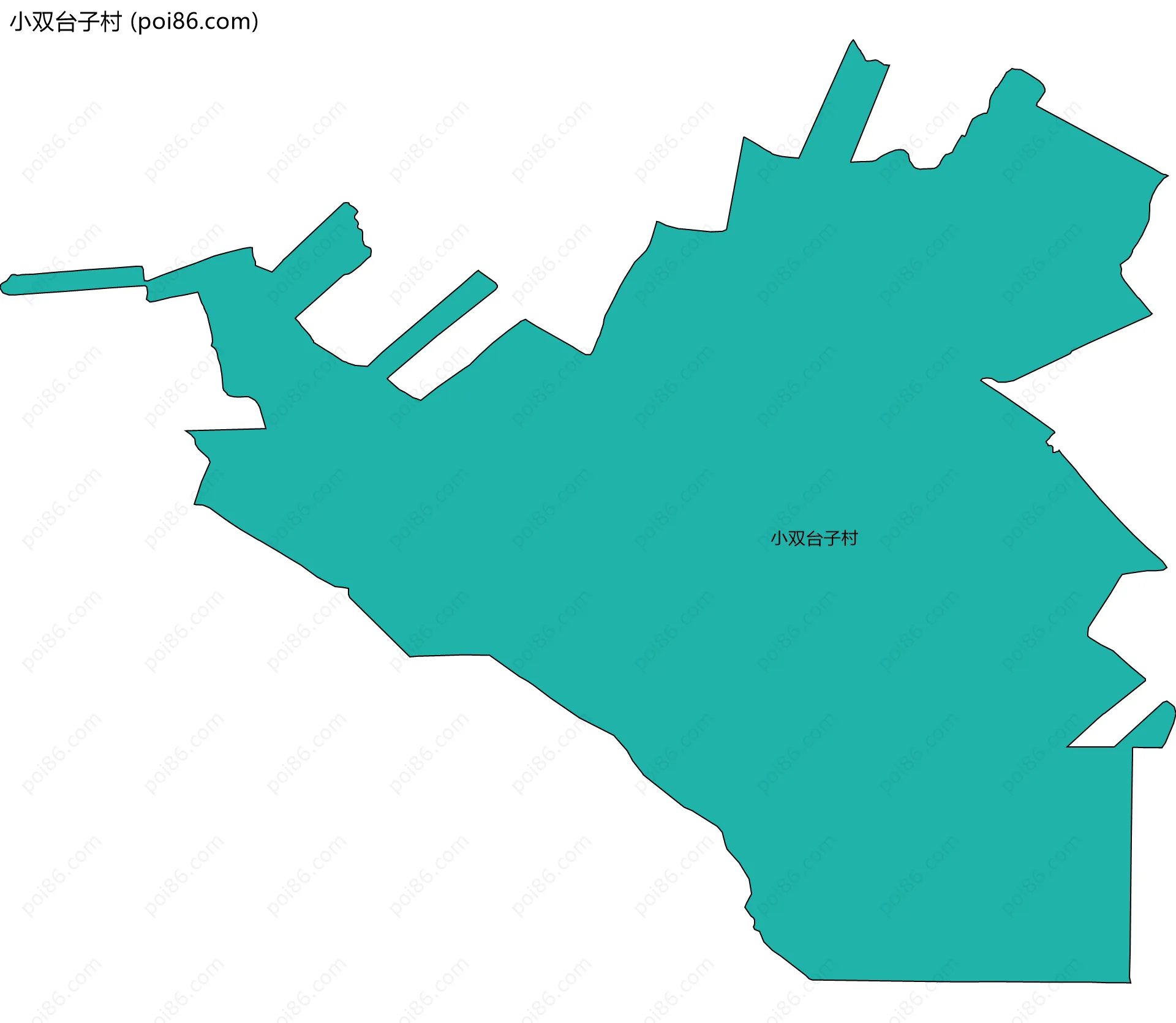小双台子村边界地图