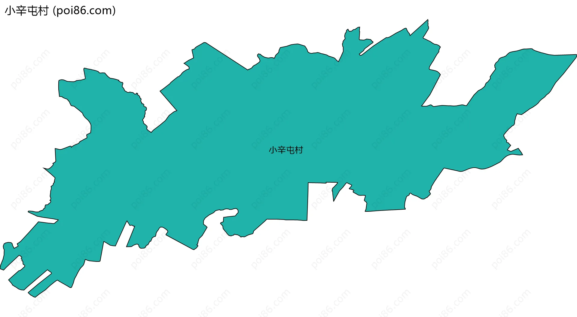 小辛屯村边界地图