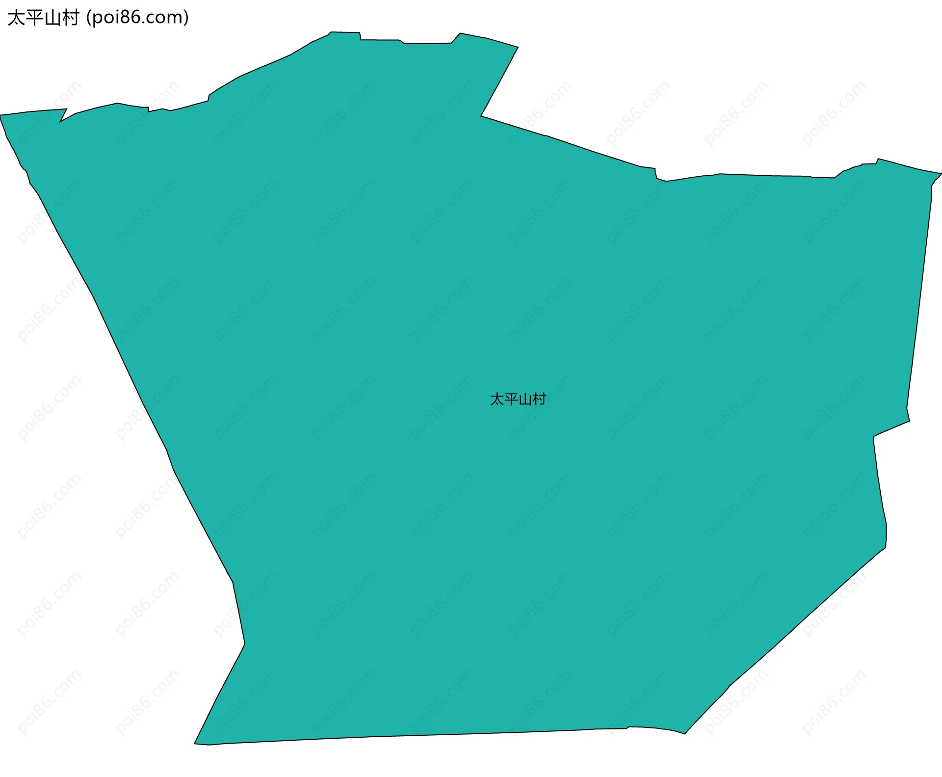 太平山村边界地图