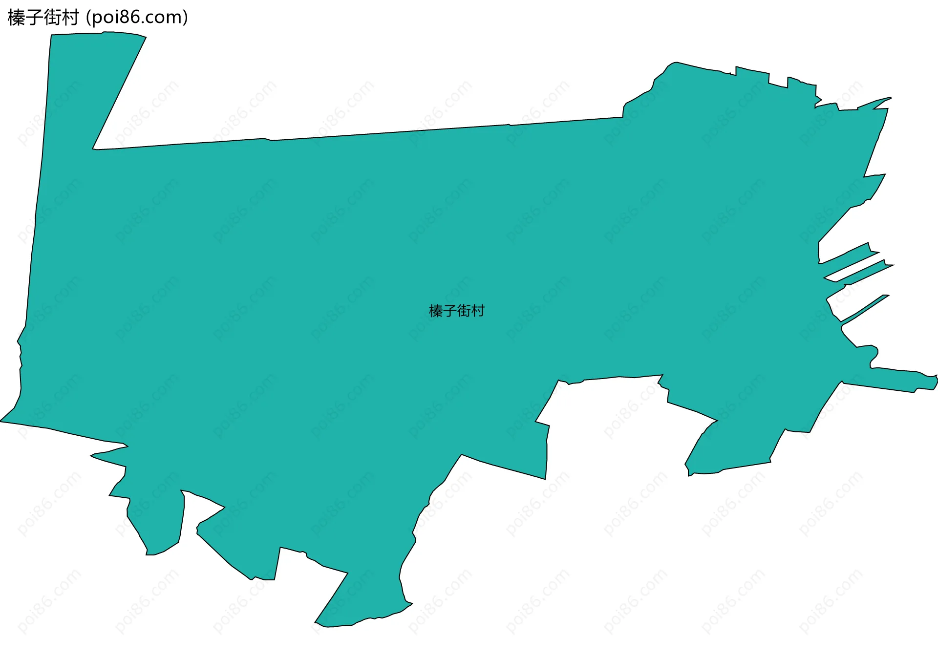 榛子街村边界地图