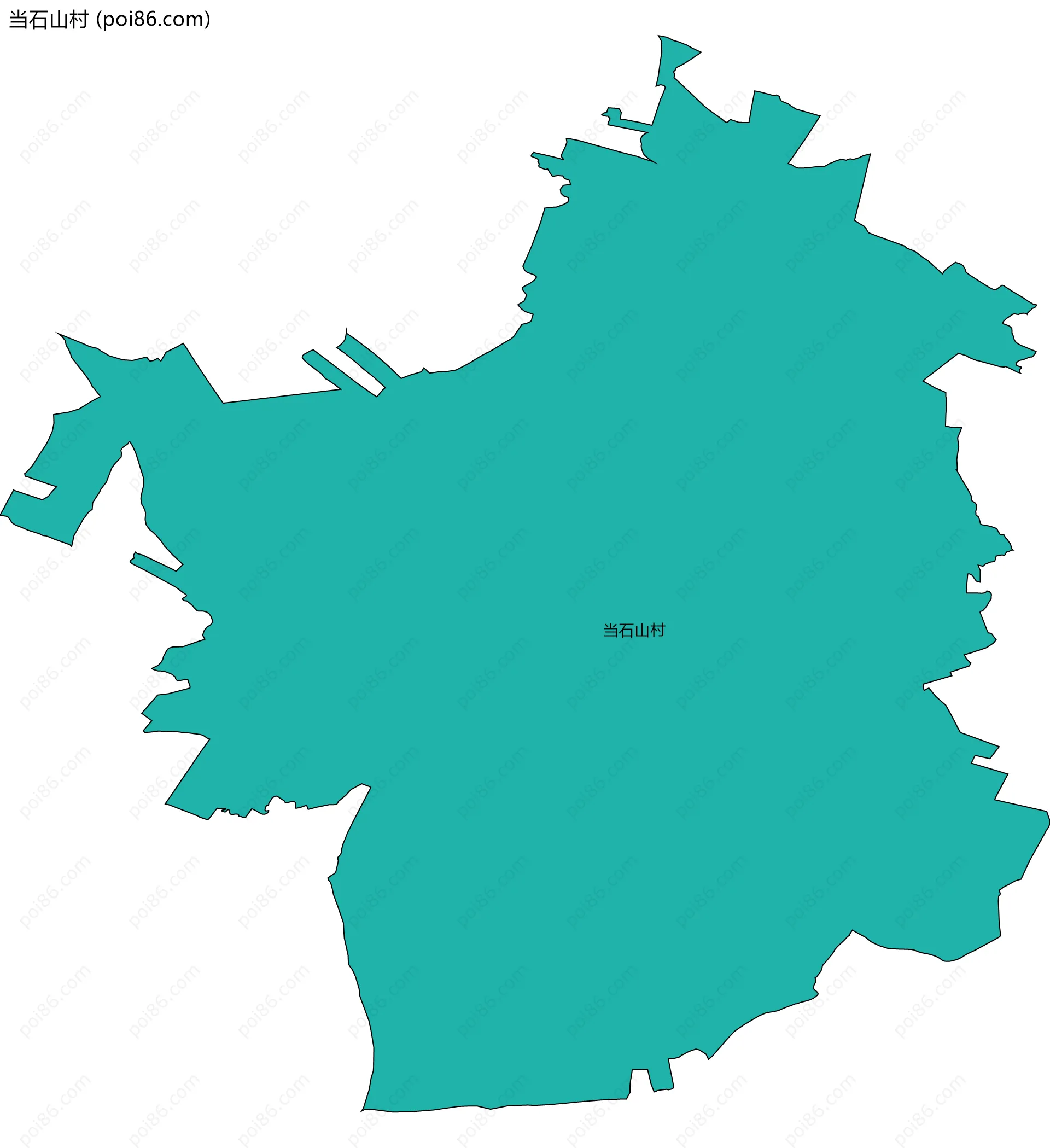 当石山村边界地图