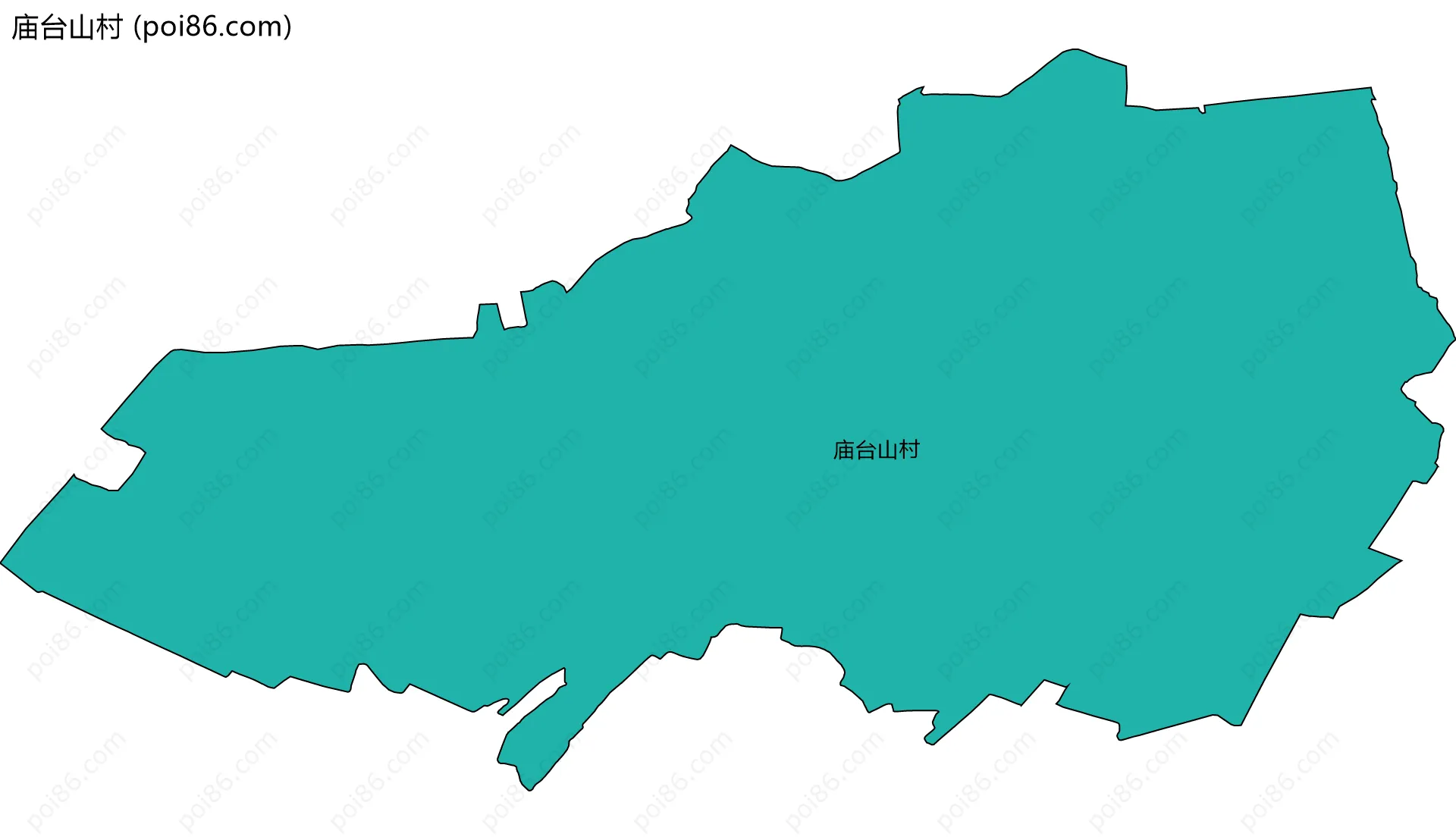 庙台山村边界地图