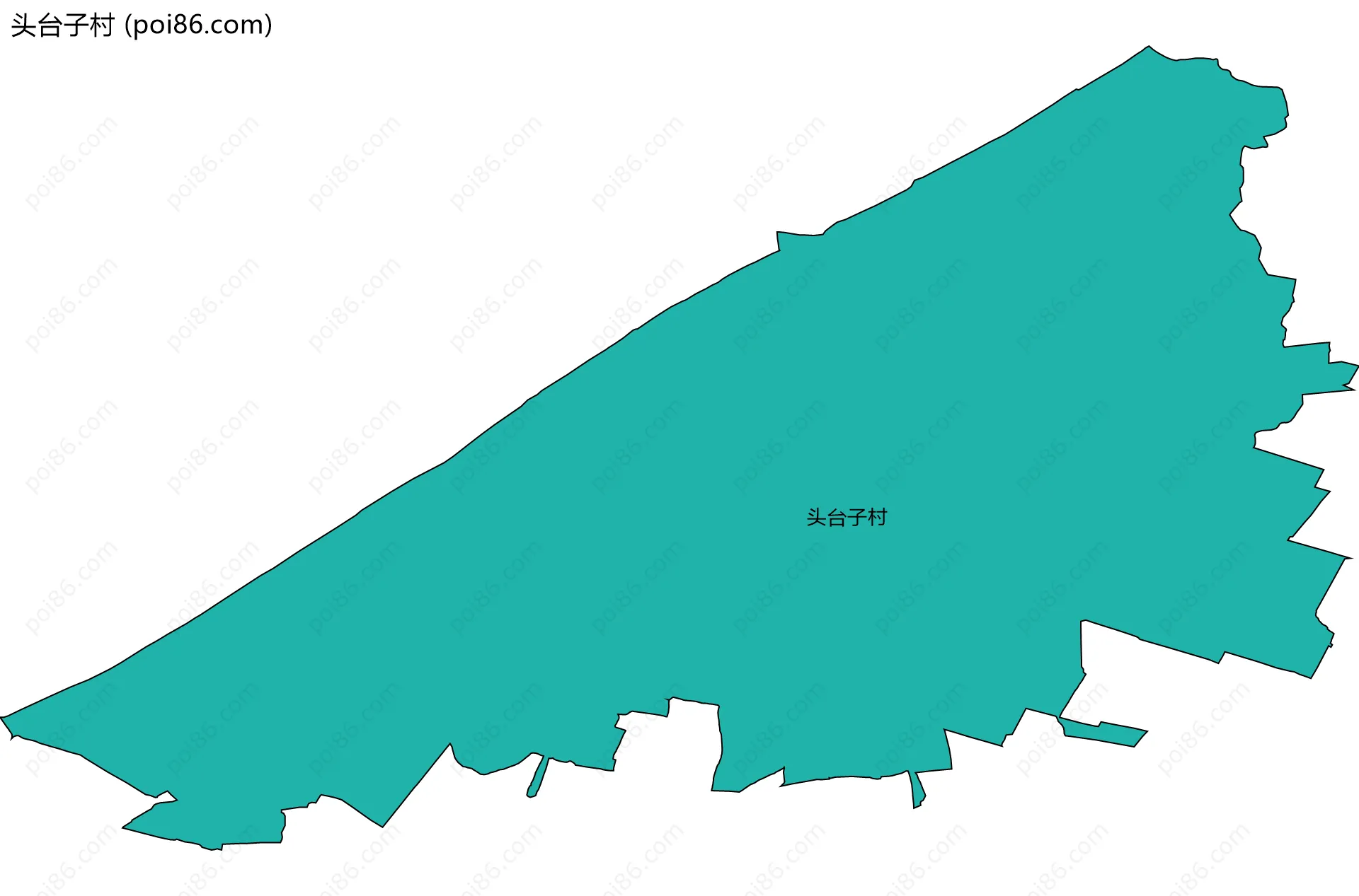 头台子村边界地图