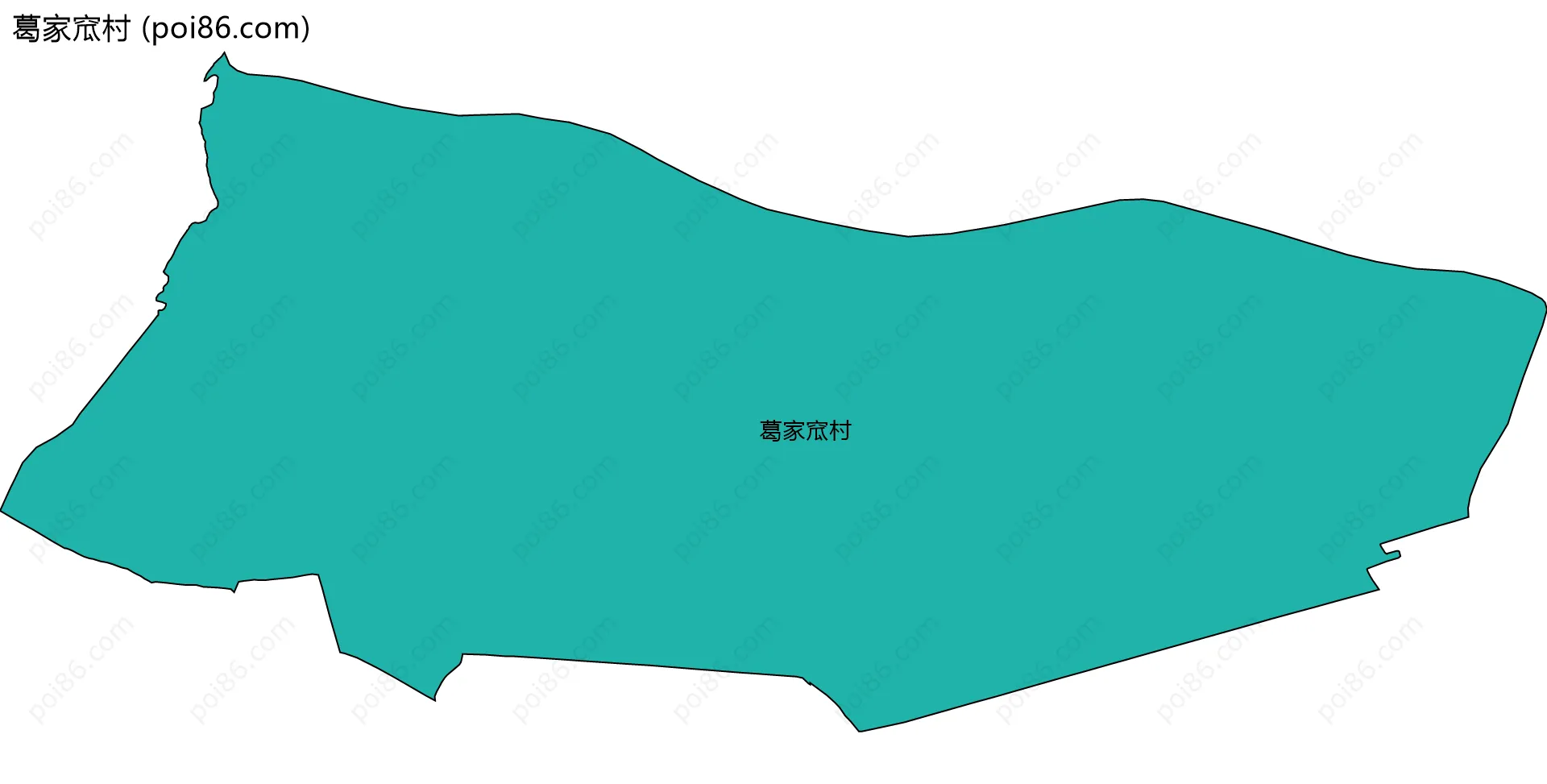 葛家窊村边界地图