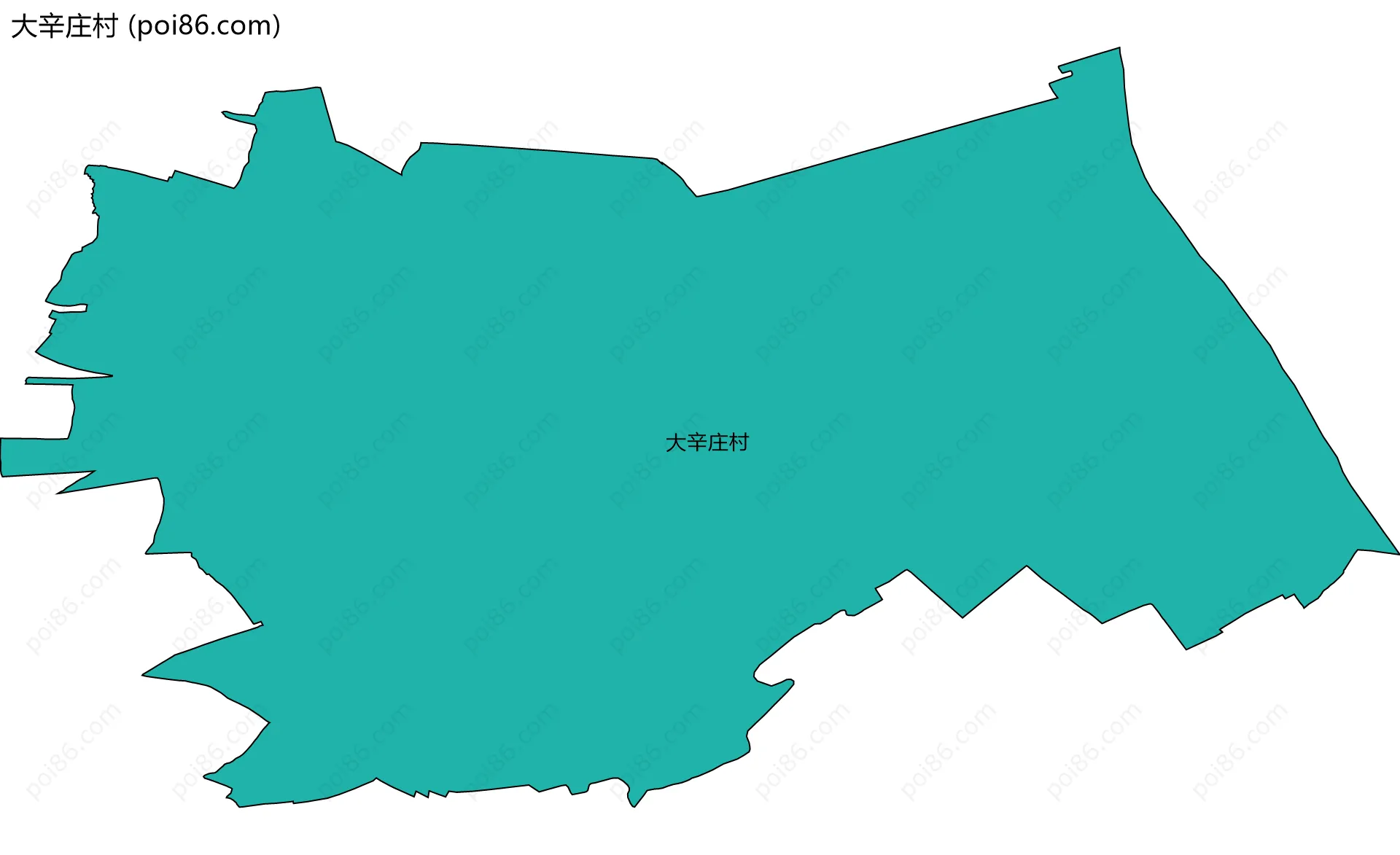 大辛庄村边界地图
