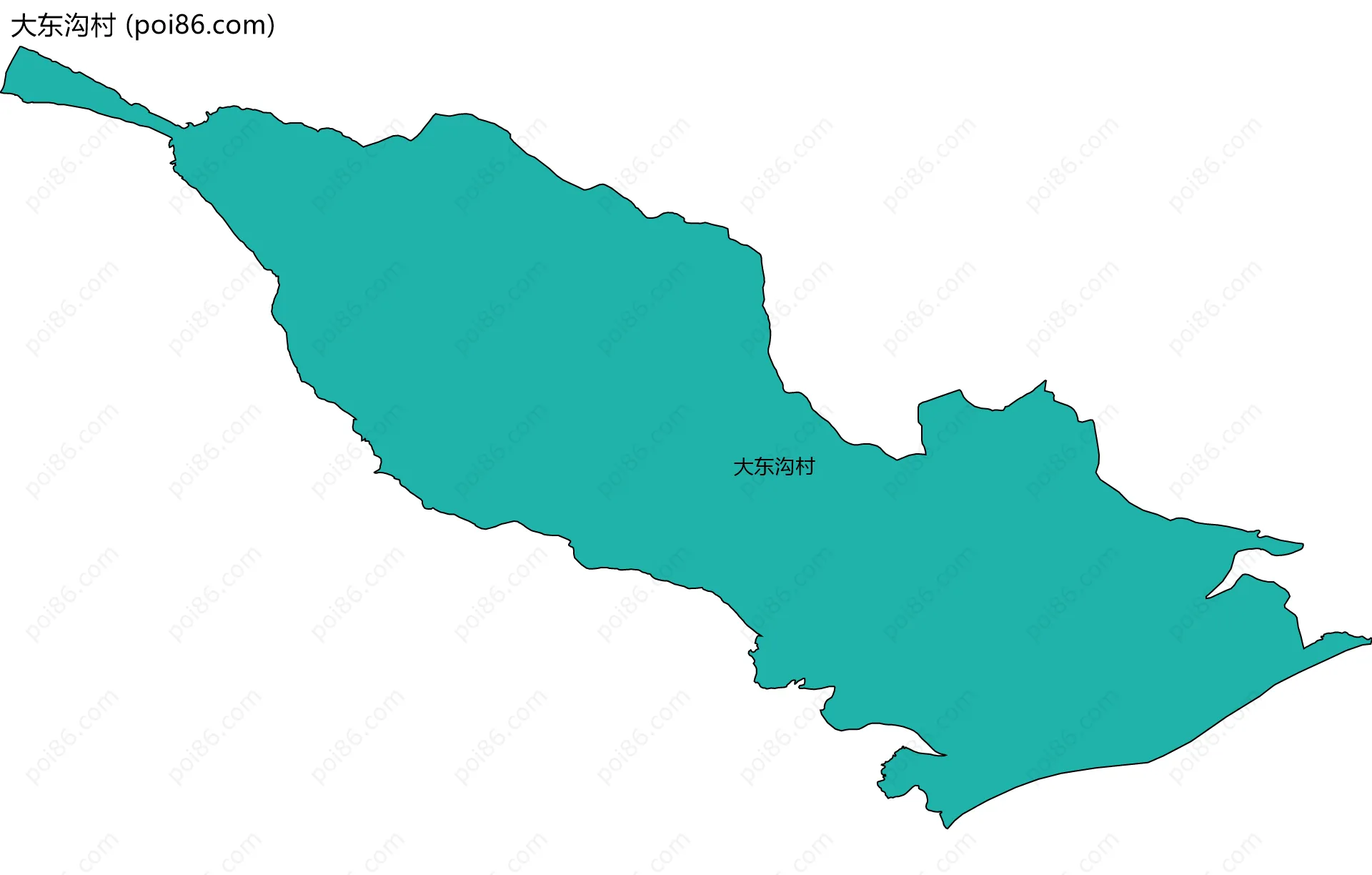 大东沟村边界地图