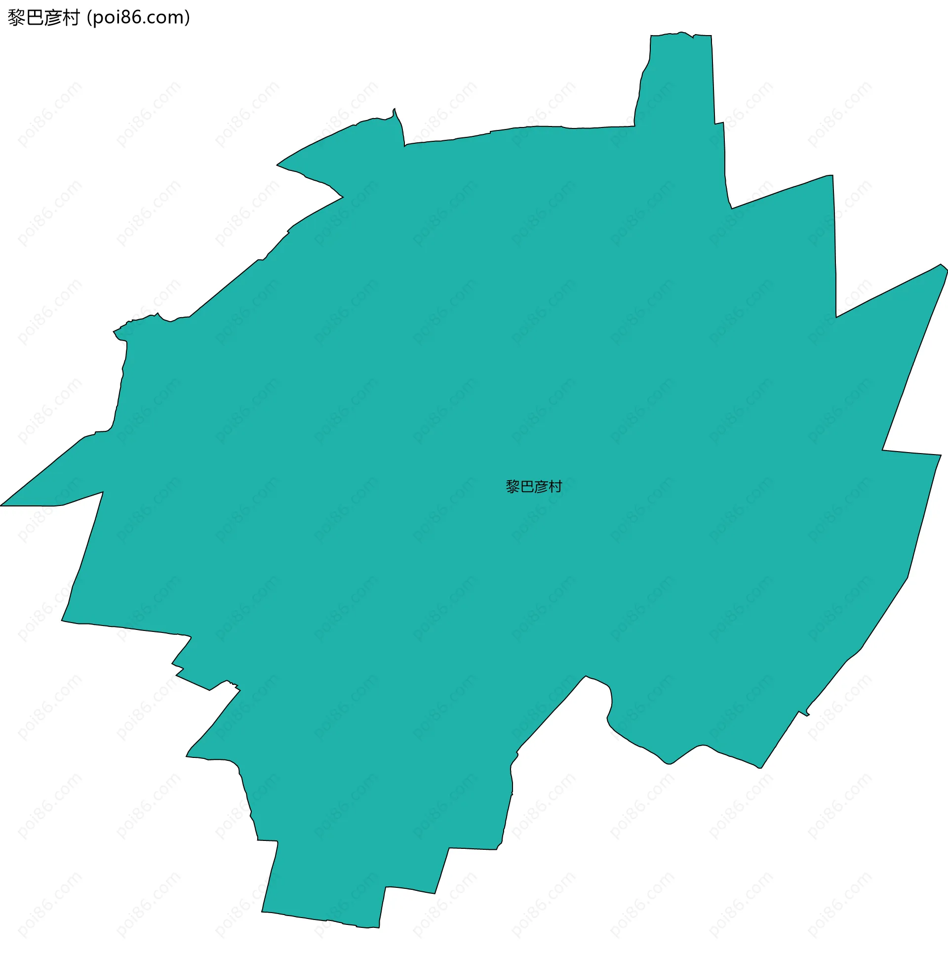 黎巴彦村边界地图