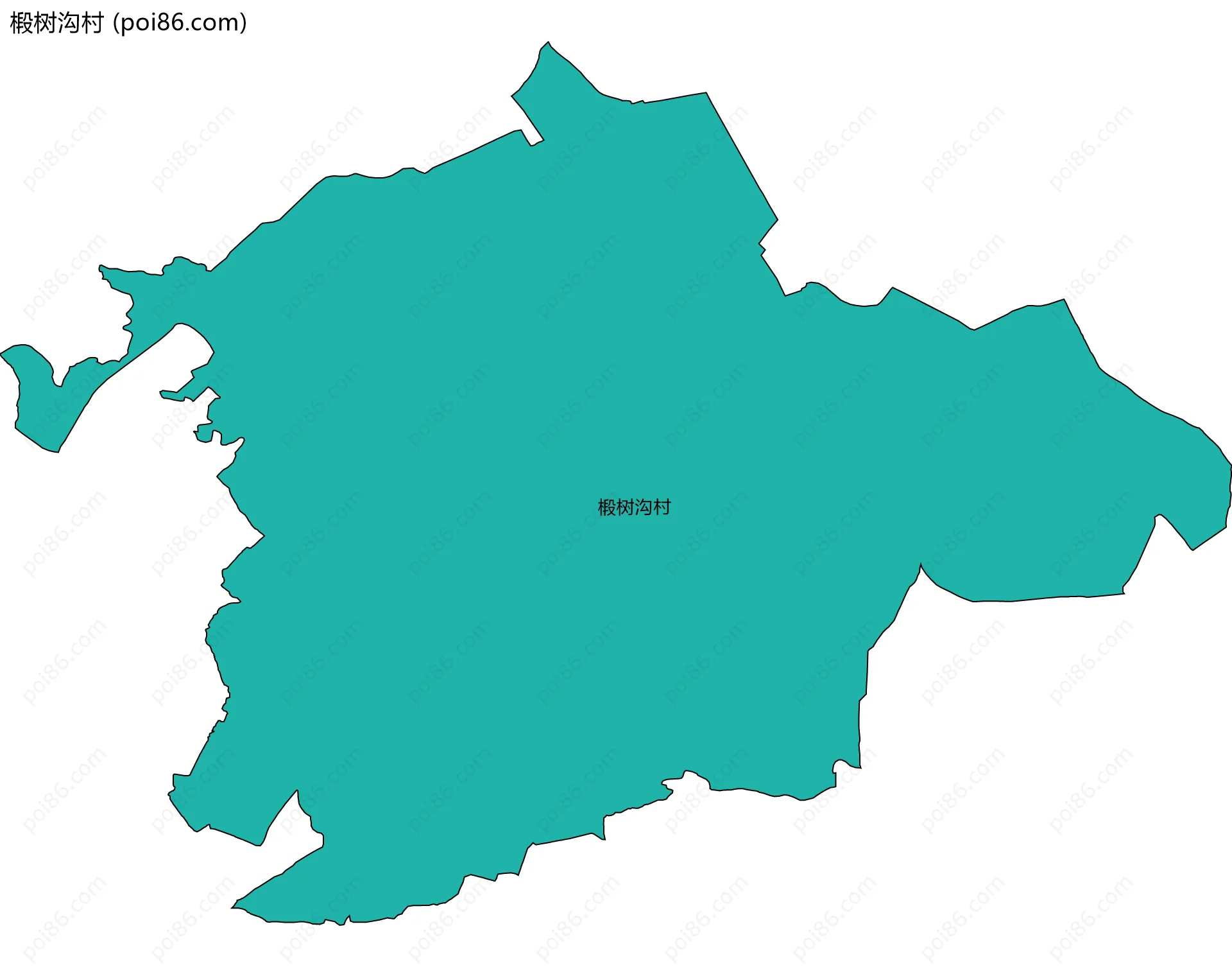 椴树沟村边界地图