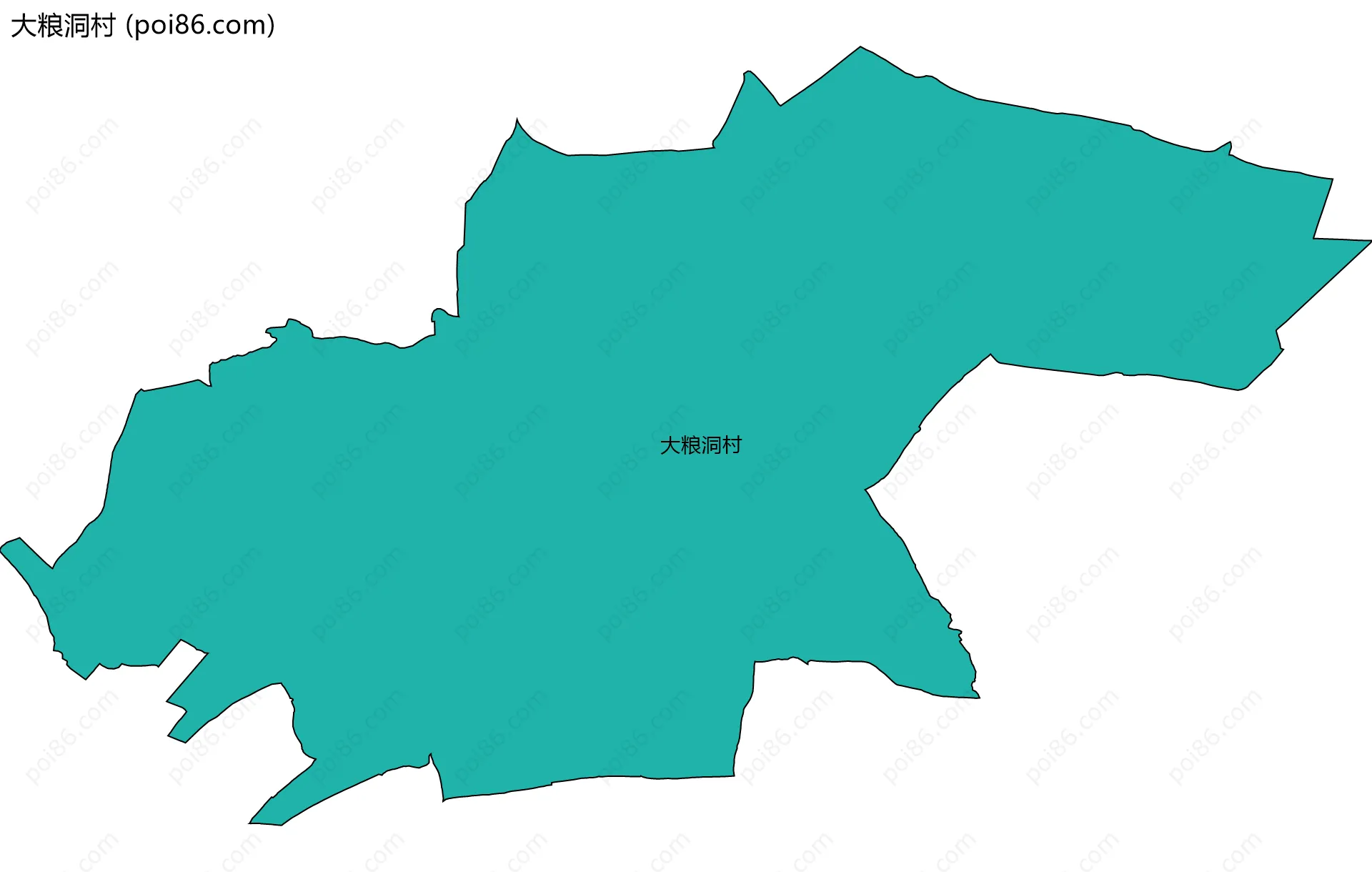 大粮洞村边界地图