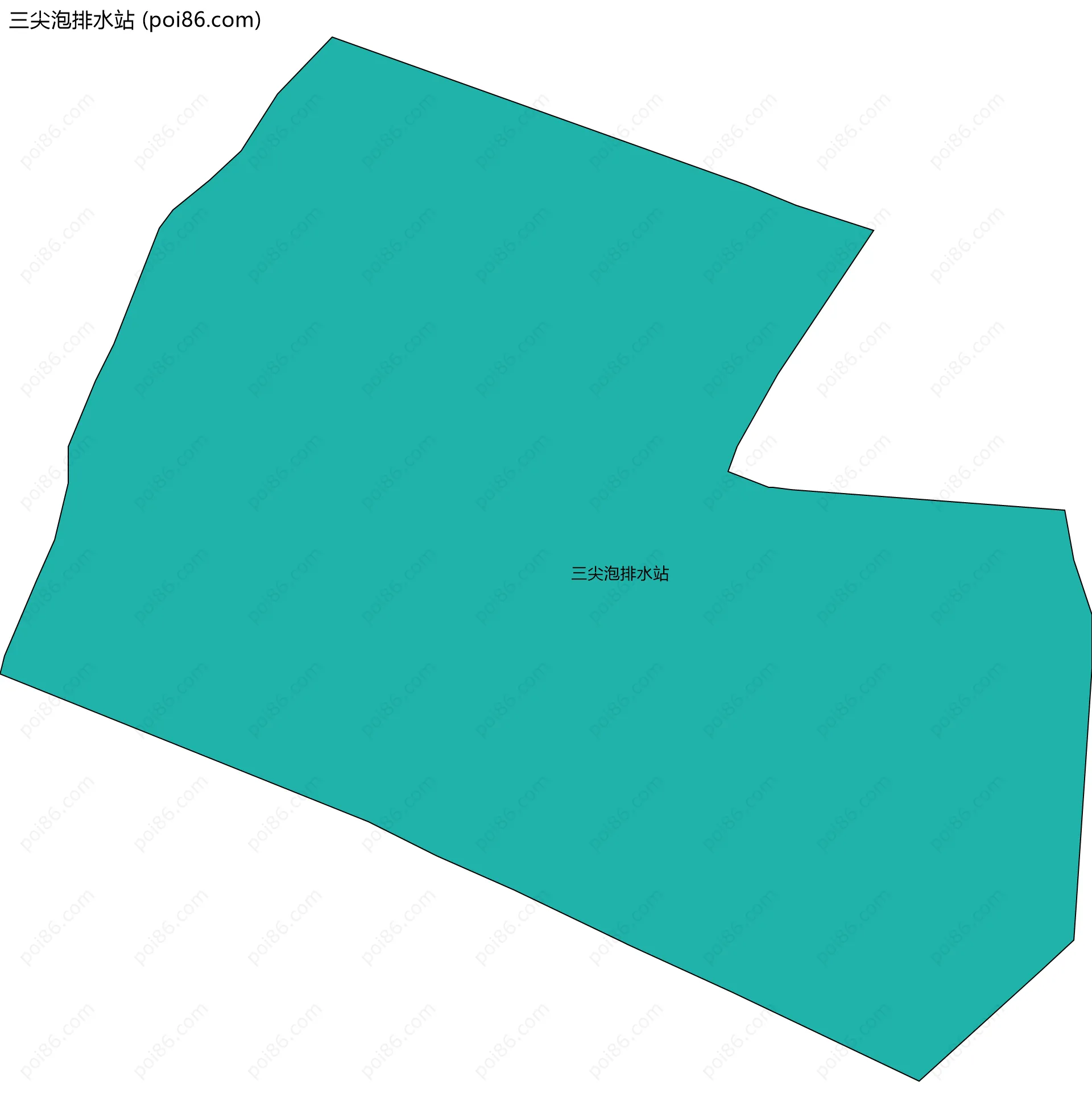三尖泡排水站边界地图
