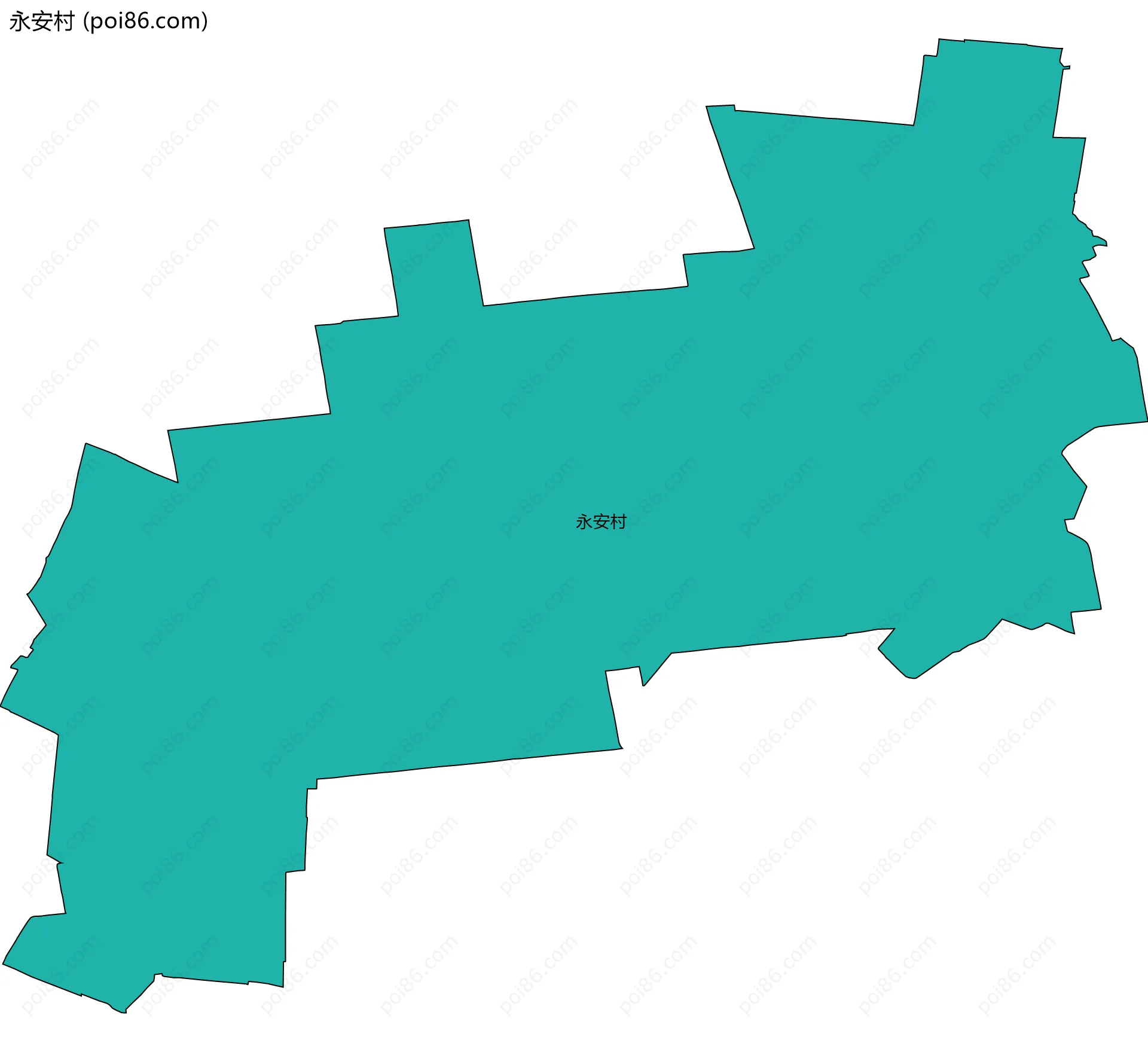 永安村边界地图